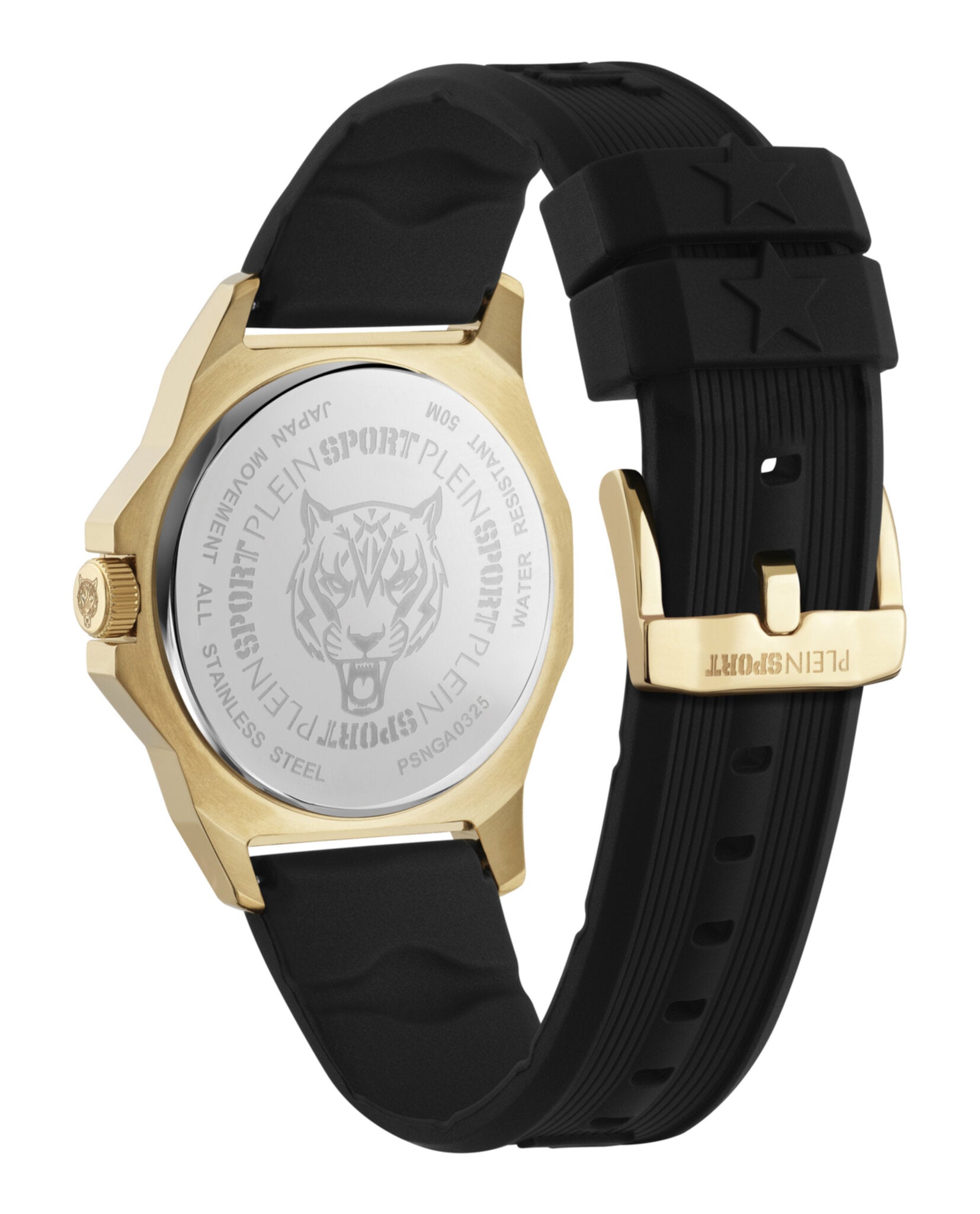 Plein Sport Plein Sport Mens  Gold 42mm Strap Fashion Watch