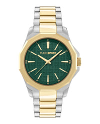 Plein Sport Plein Sport Mens  Two Tone 42mm Bracelet Fashion Watch