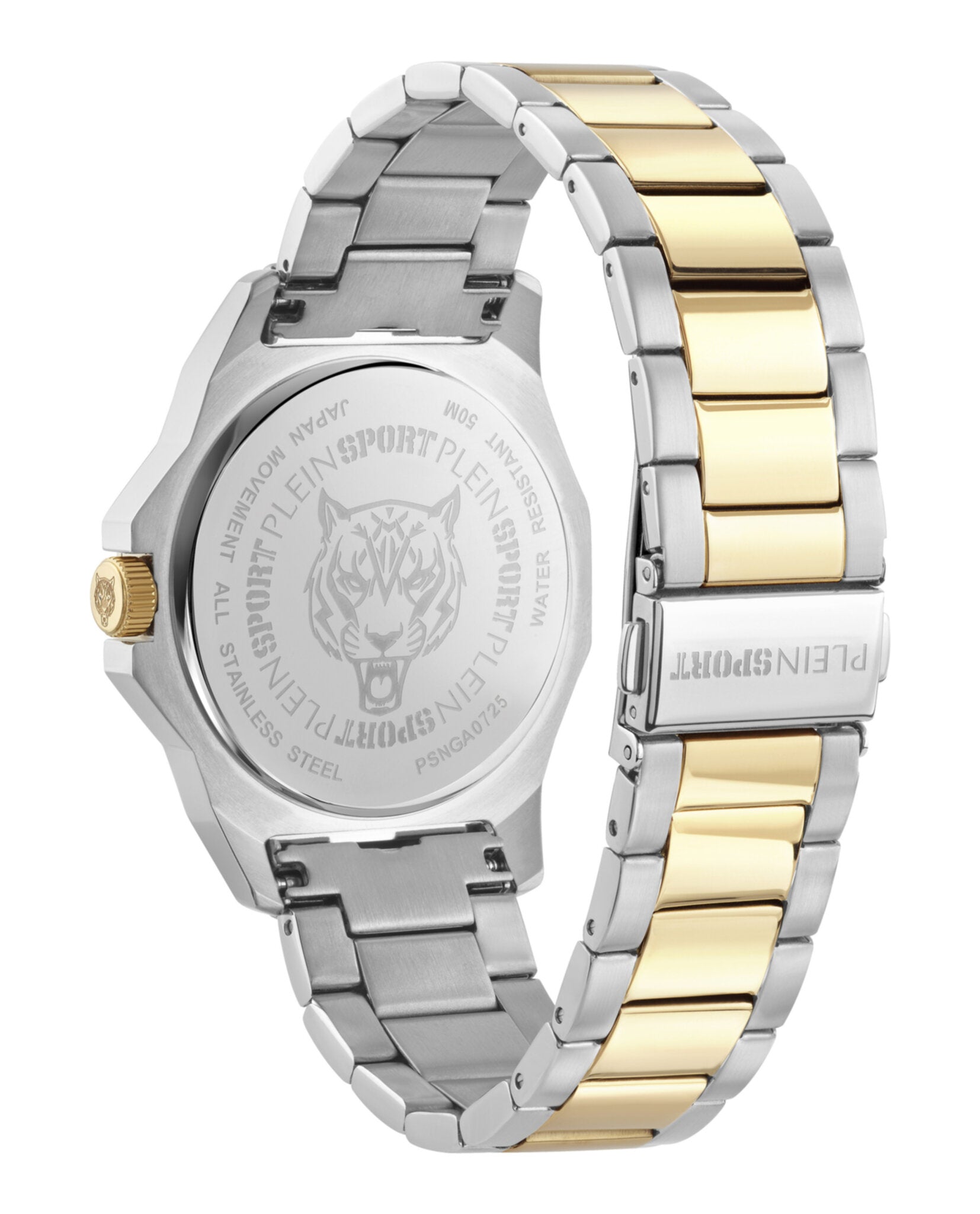 Plein Sport Plein Sport Mens  Two Tone 42mm Bracelet Fashion Watch