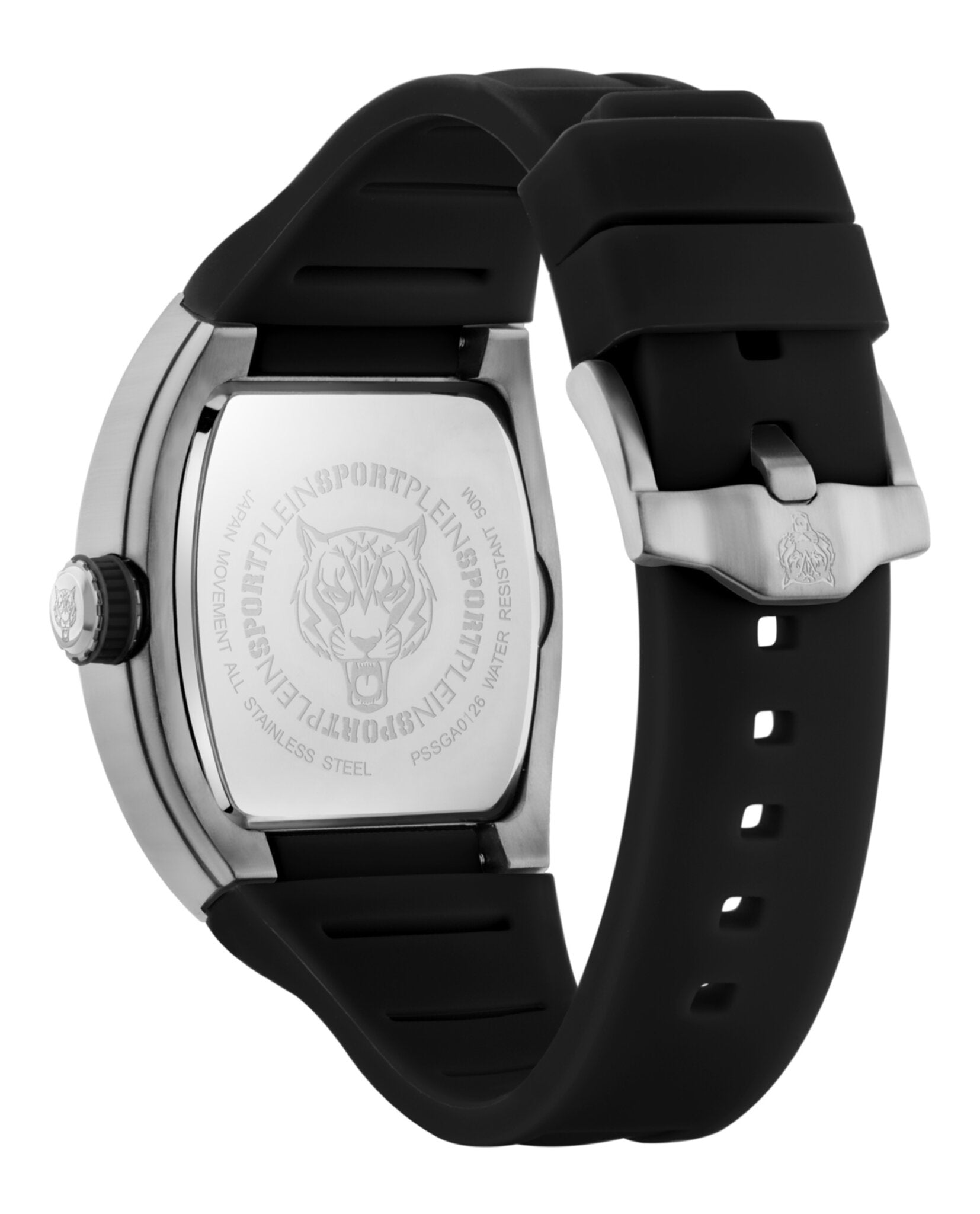 Plein Sport Mens Stainless Steel 43mm Strap Fashion Watch