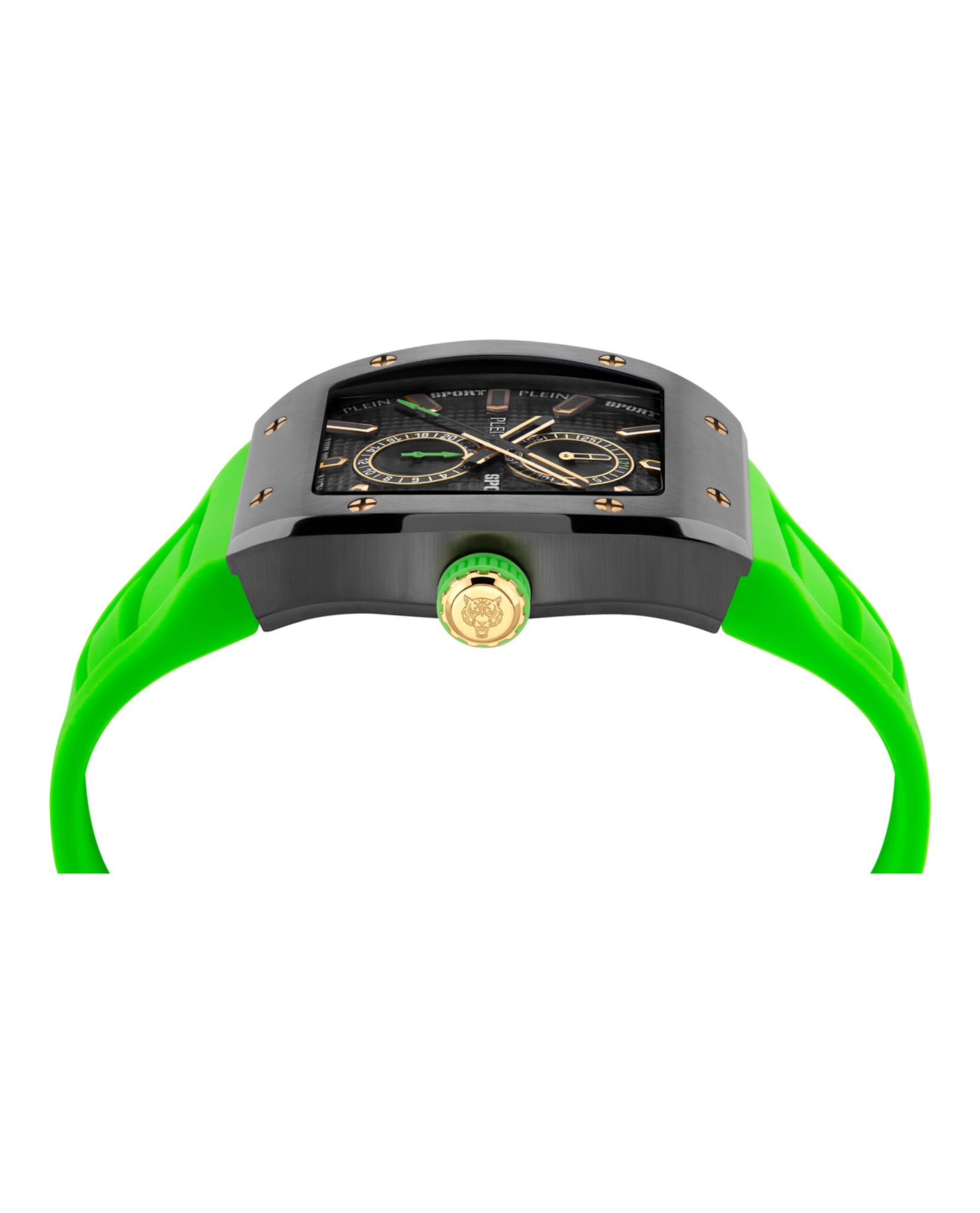 Plein Sport Mens Gun 43mm Strap Fashion Watch