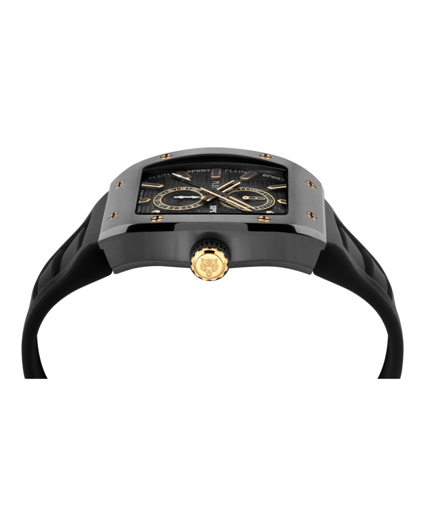 Plein Sport Mens Gun 43mm Strap Fashion Watch