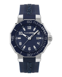 Plein Sport Mens Stainless Steel 44mm Strap Fashion Watch