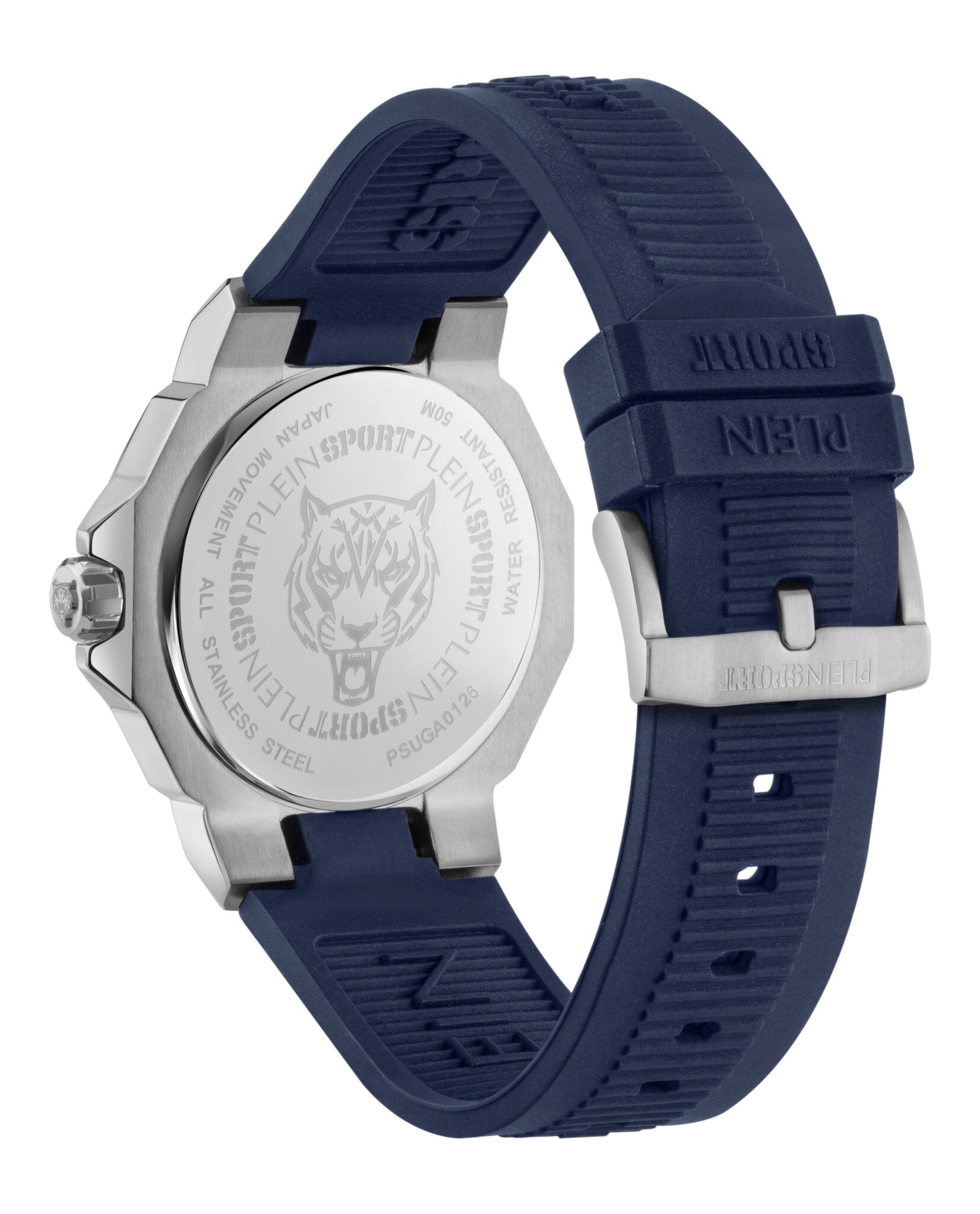 Plein Sport Mens Stainless Steel 44mm Strap Fashion Watch