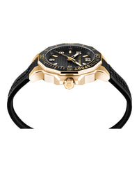 Plein Sport Mens Gold 44mm Strap Fashion Watch