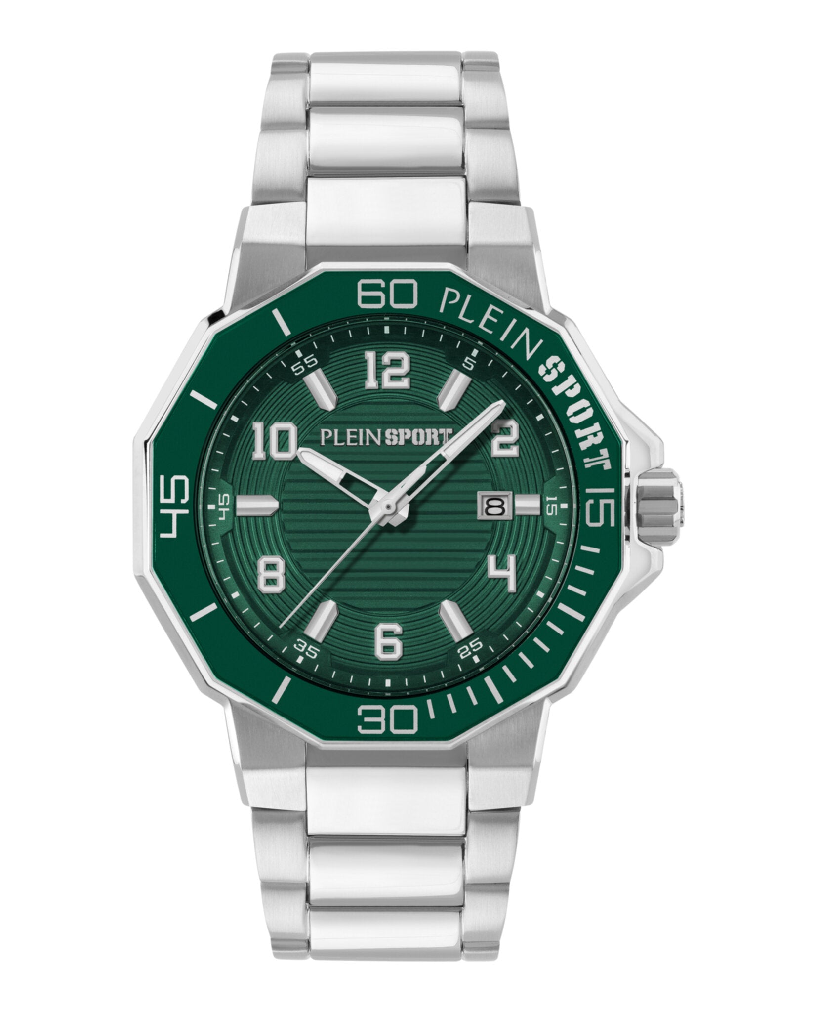 Plein Sport Mens Stainless Steel 44mm Bracelet Fashion Watch