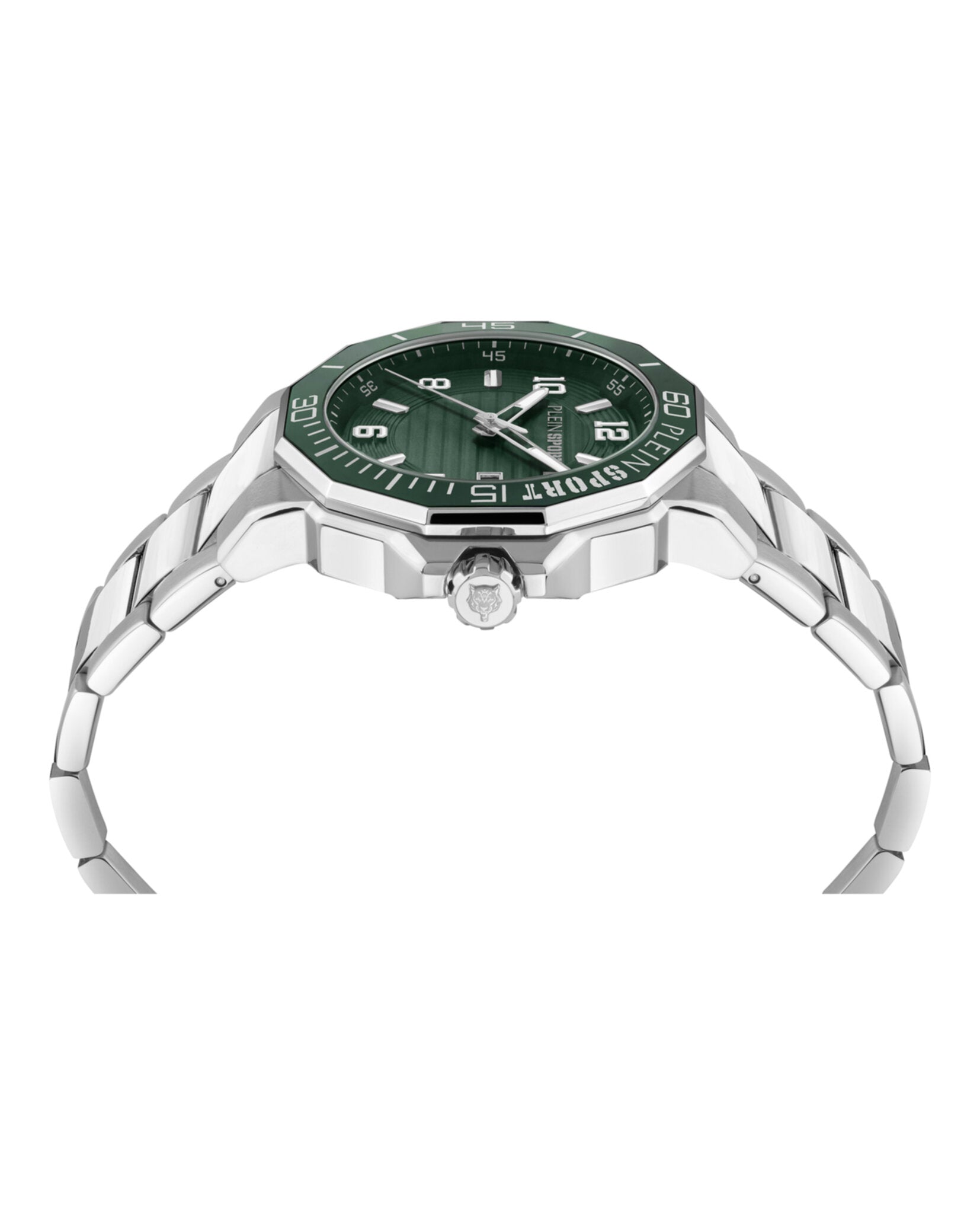 Plein Sport Mens Stainless Steel 44mm Bracelet Fashion Watch