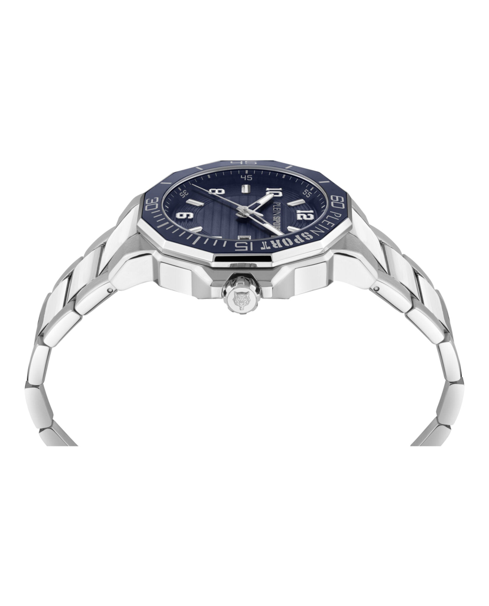 Plein Sport Mens Stainless Steel 44mm Bracelet Fashion Watch