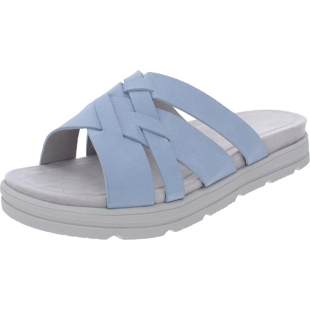 Star  Womens Strappy Open Toe Flat Sandals