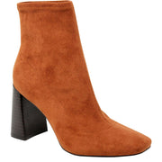 Turmoil Womens Microsuede Square Toe Ankle Boots