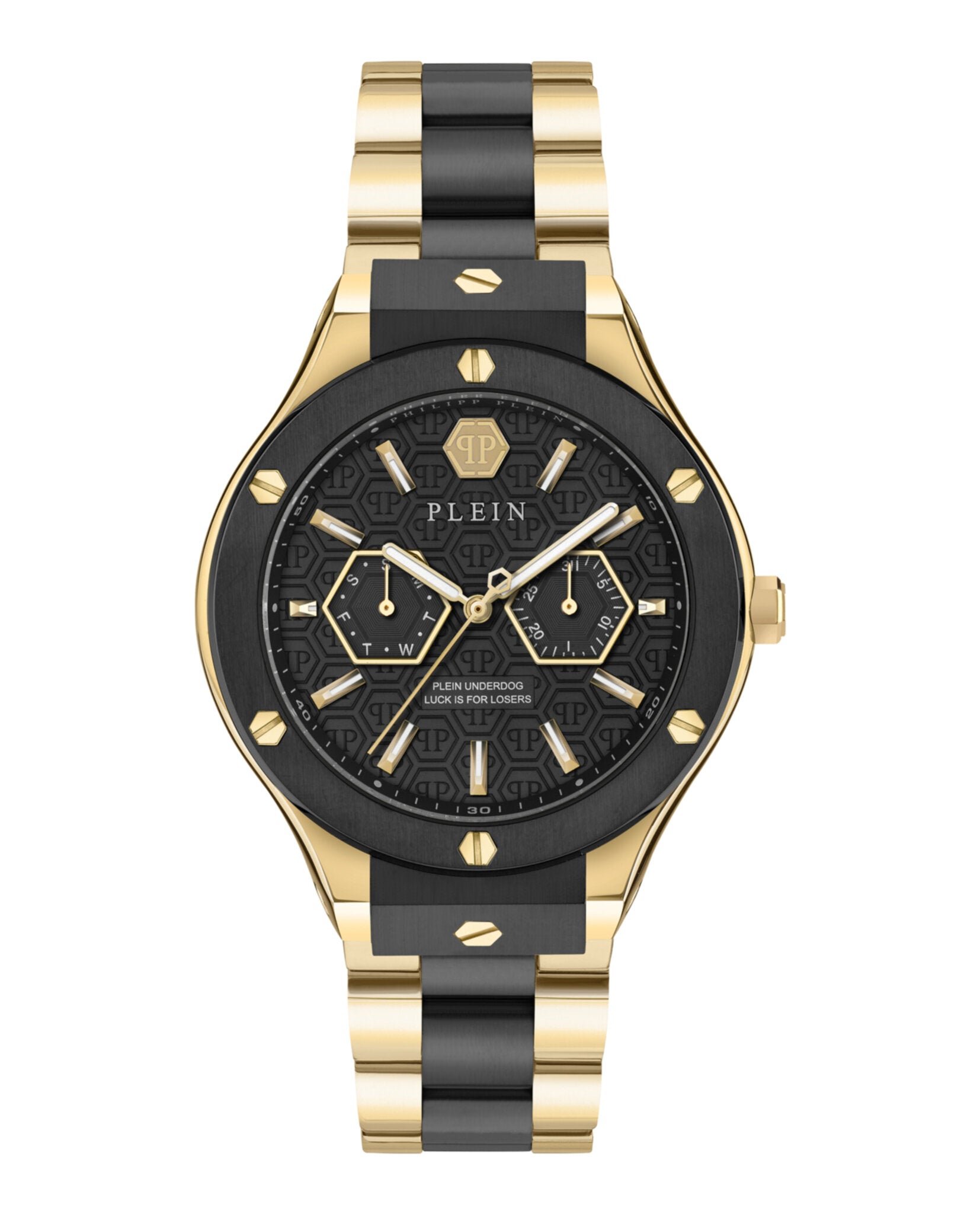 Philipp Plein Philipp Plein Mens  Two Tone 44mm Bracelet Fashion Watch
