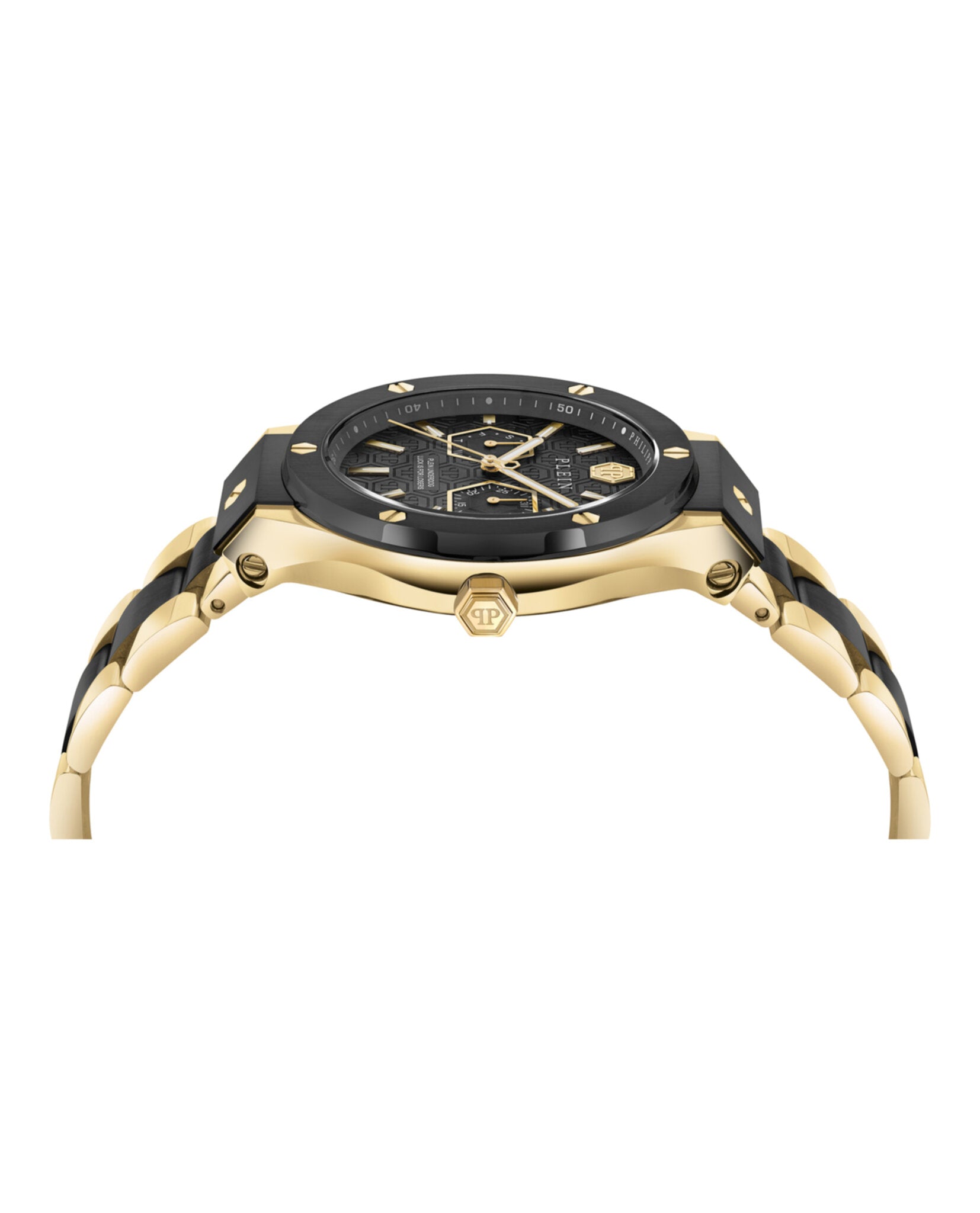 Philipp Plein Philipp Plein Mens  Two Tone 44mm Bracelet Fashion Watch