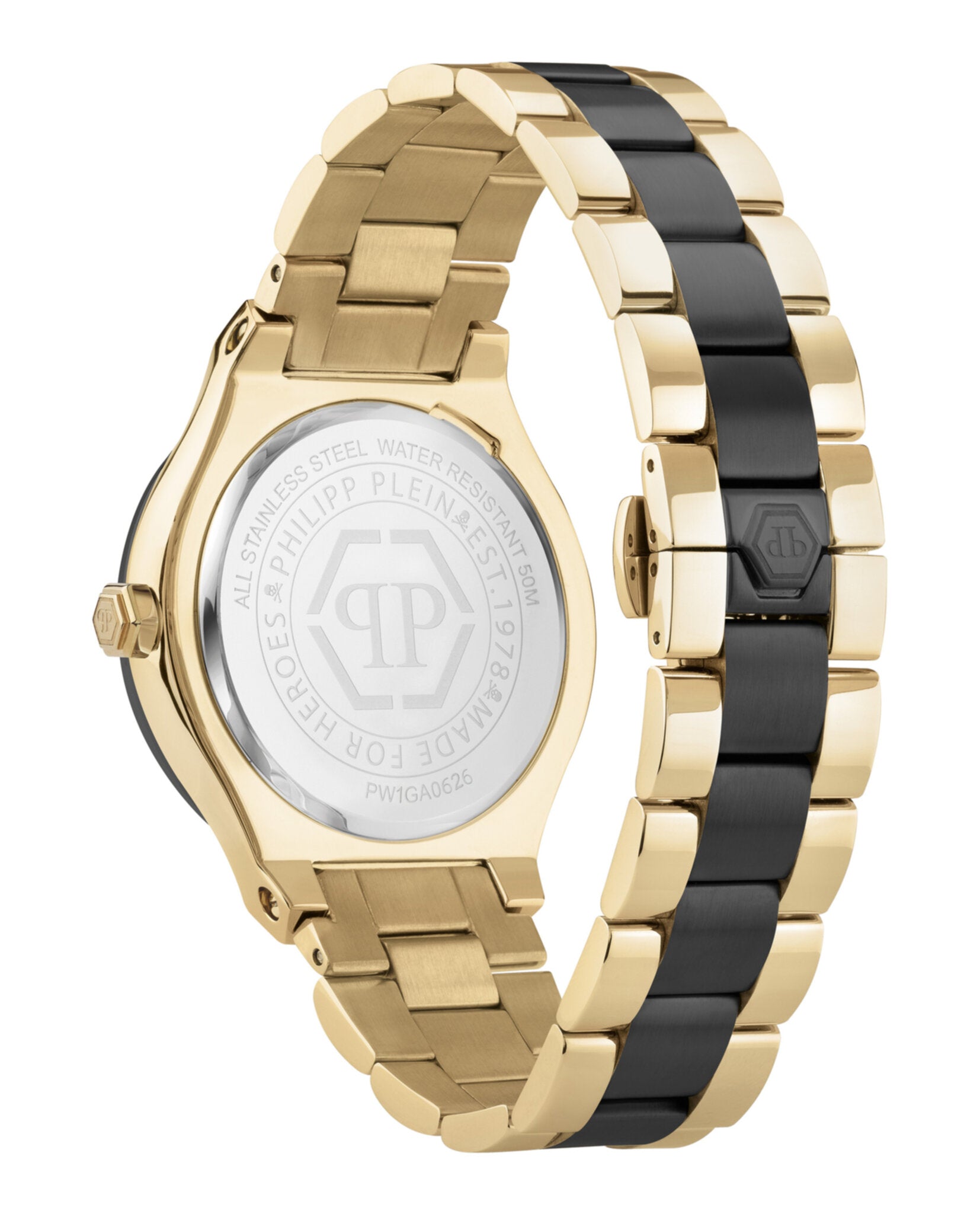 Philipp Plein Philipp Plein Mens  Two Tone 44mm Bracelet Fashion Watch