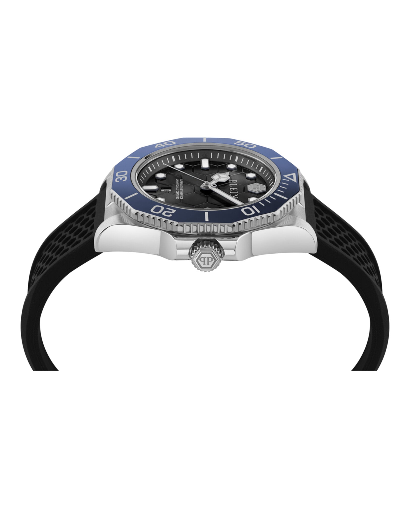 Philipp Plein Mens Stainless Steel 44mm Strap Fashion Watch