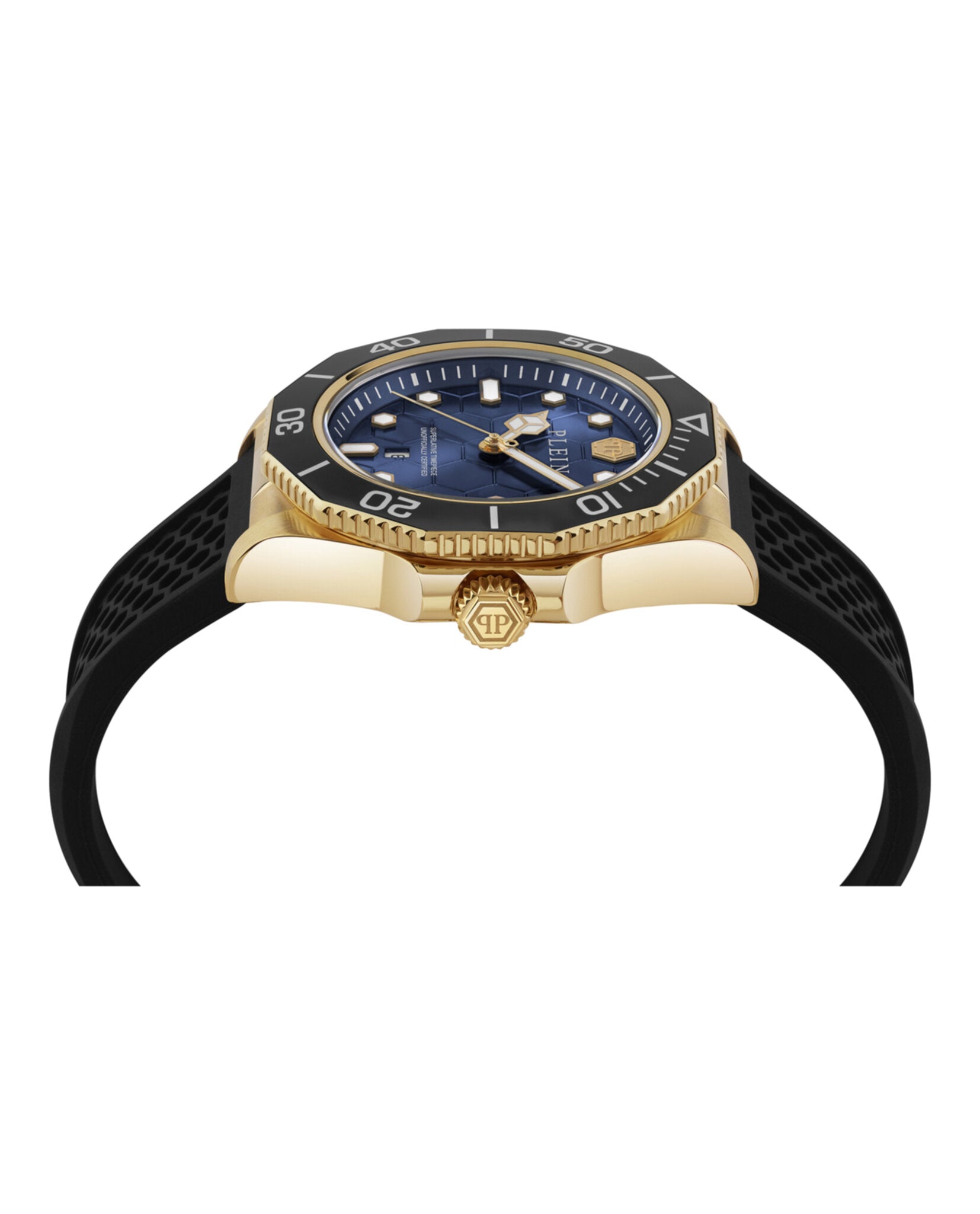Philipp Plein Mens Gold 44mm Strap Fashion Watch