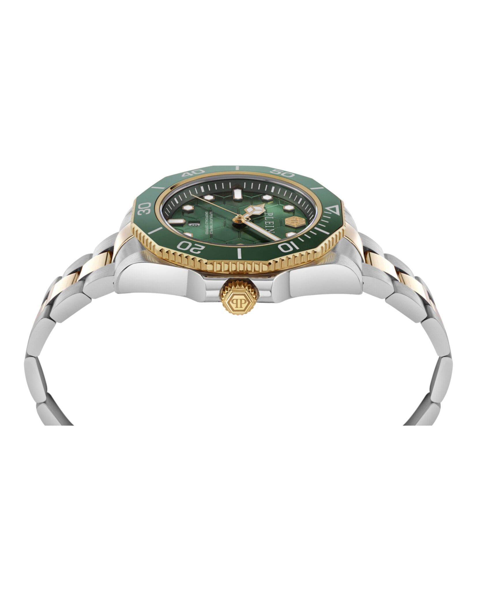 Philipp Plein Mens Two Tone 44mm Bracelet Fashion Watch