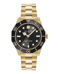 Philipp Plein Mens Gold 44mm Bracelet Fashion Watch