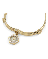 Philipp Plein Philipp Plein Womens  Gold 28mm Necklace Fashion Watch
