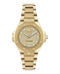 Philipp Plein Womens Gold 33mm Bracelet Fashion Watch