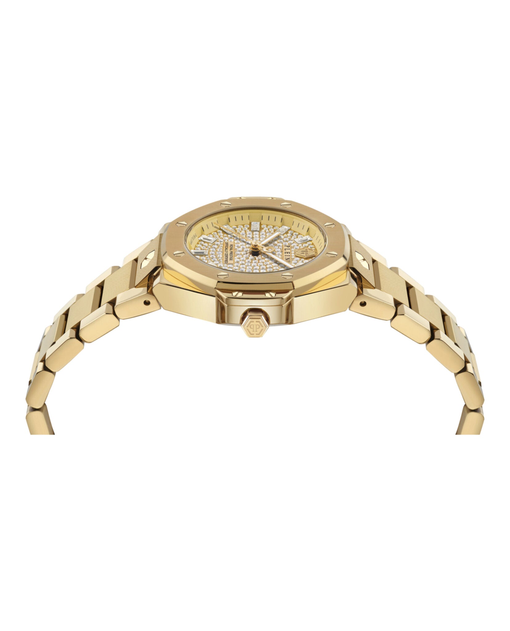 Philipp Plein Womens Gold 33mm Bracelet Fashion Watch