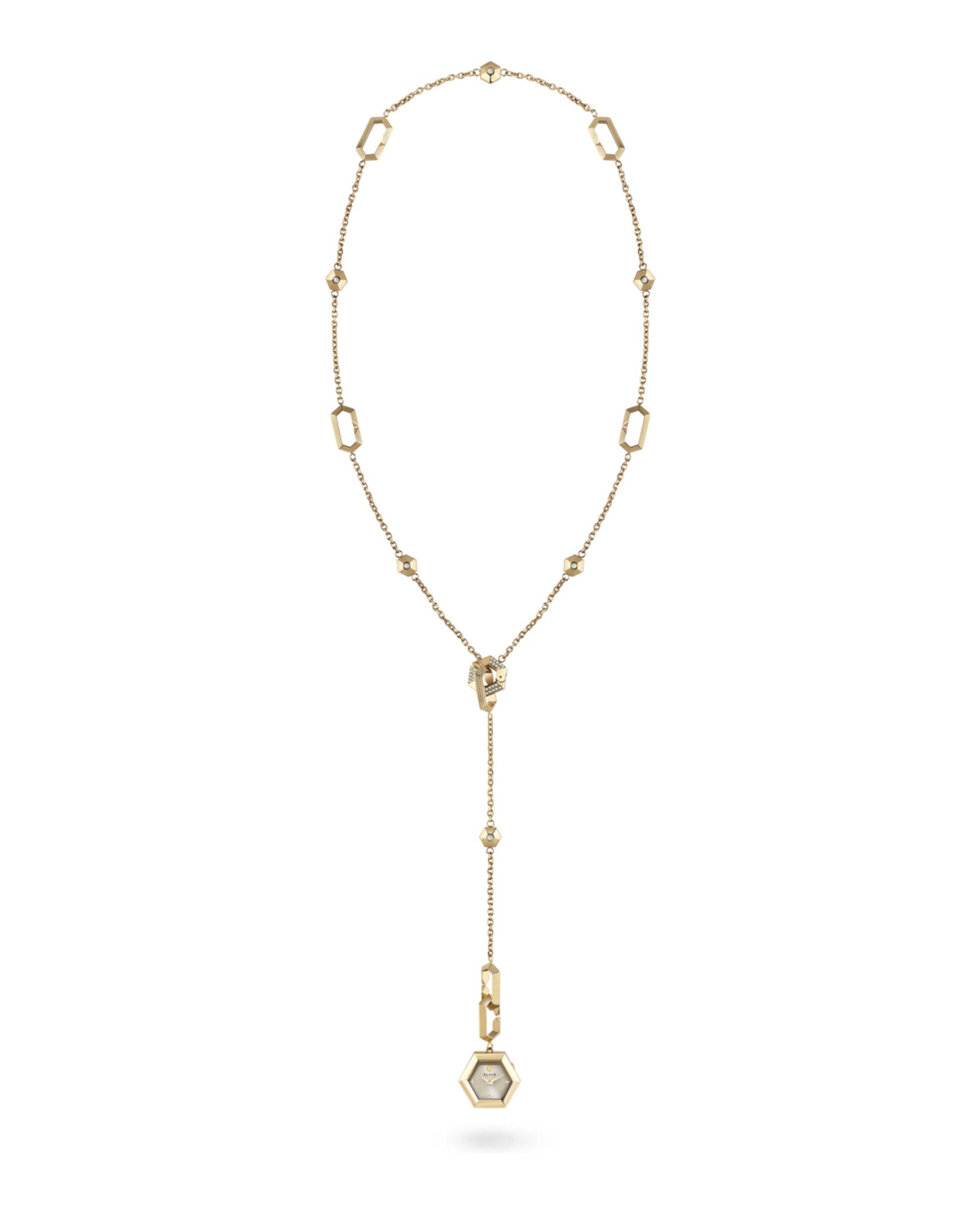 Philipp Plein Philipp Plein Womens  Gold 28mm Necklace Fashion Watch