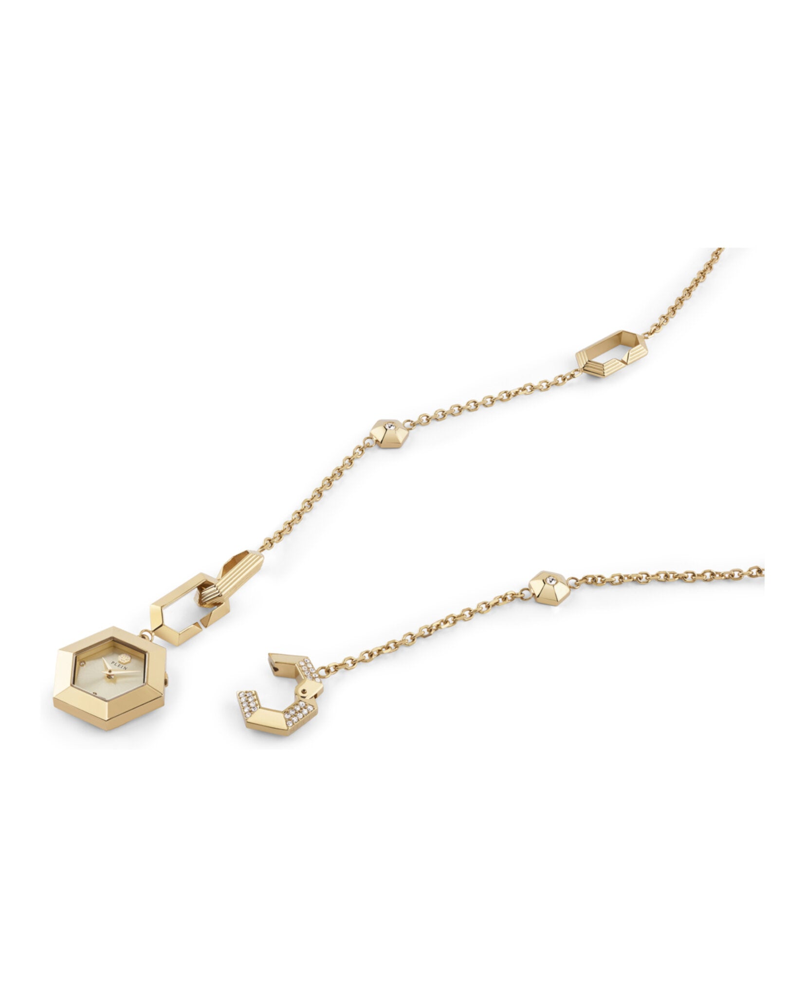 Philipp Plein Philipp Plein Womens  Gold 28mm Necklace Fashion Watch