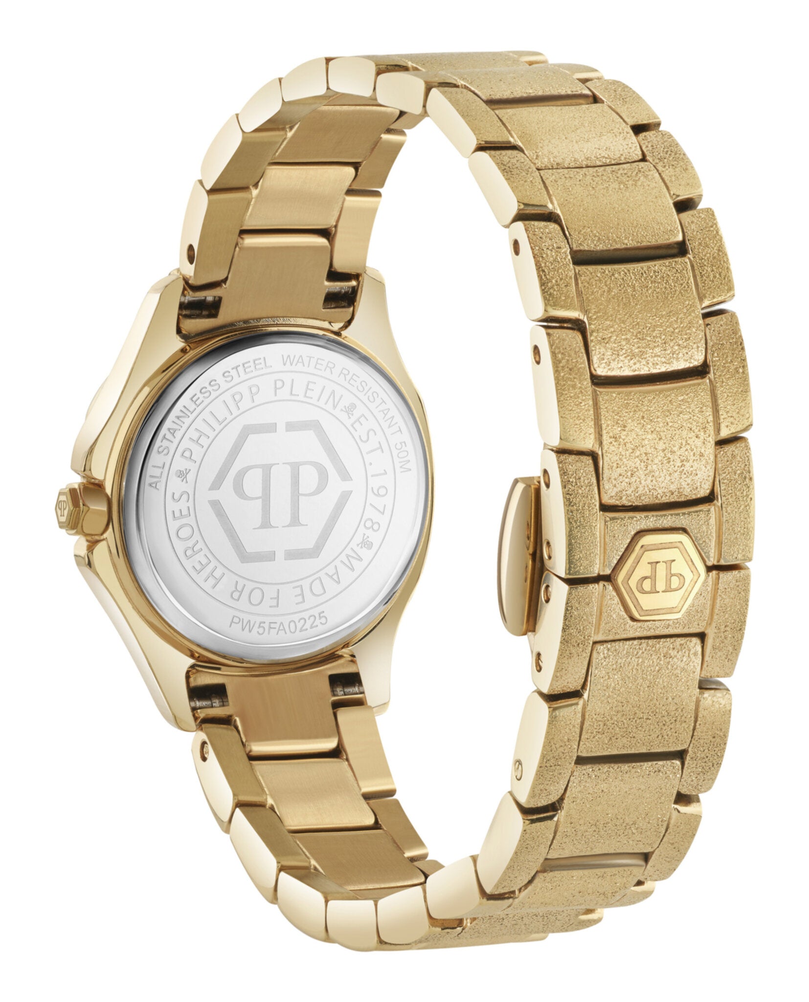 Philipp Plein Womens Gold 23mm Bracelet Fashion Watch