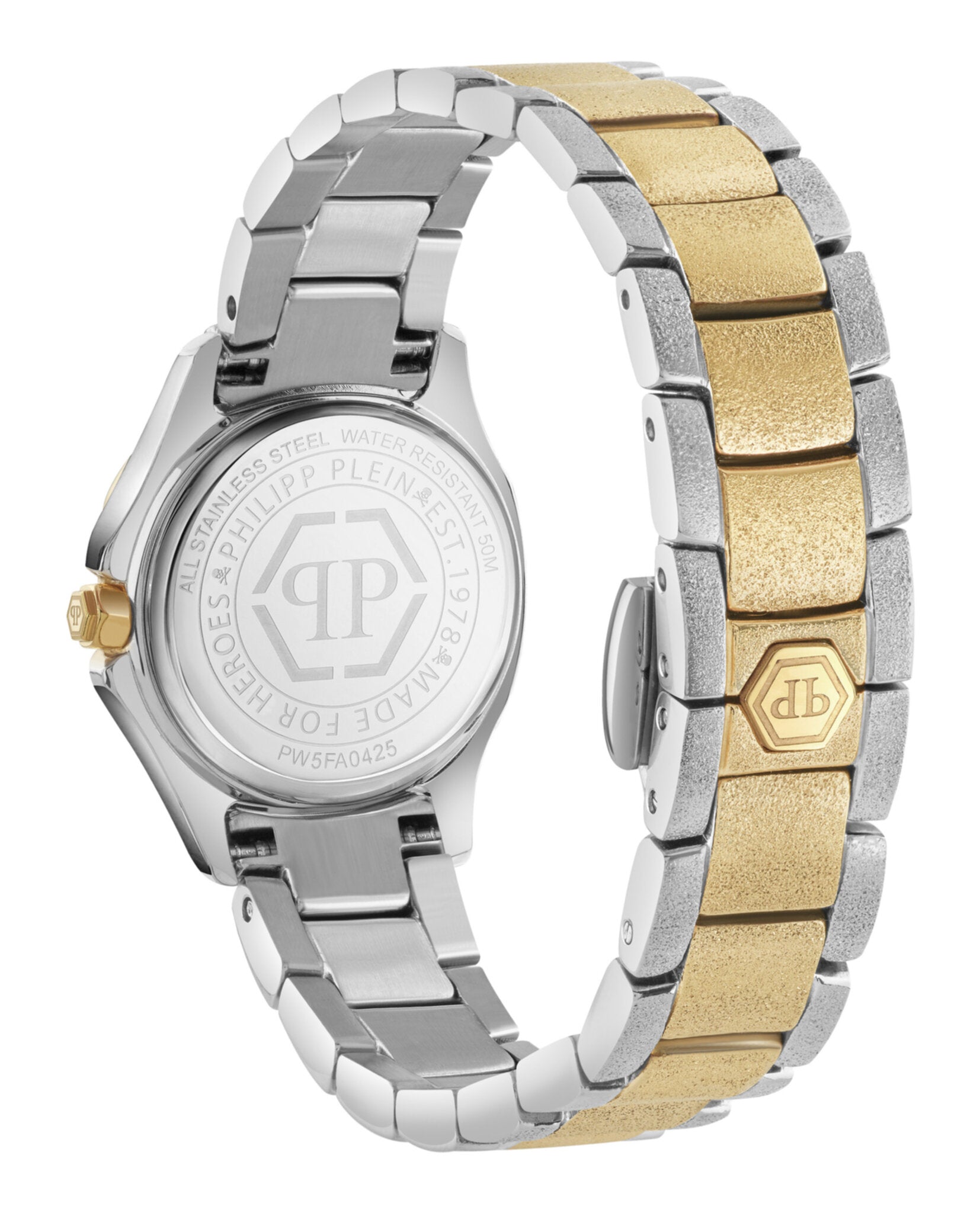 Philipp Plein Womens Two Tone 23mm Bracelet Fashion Watch