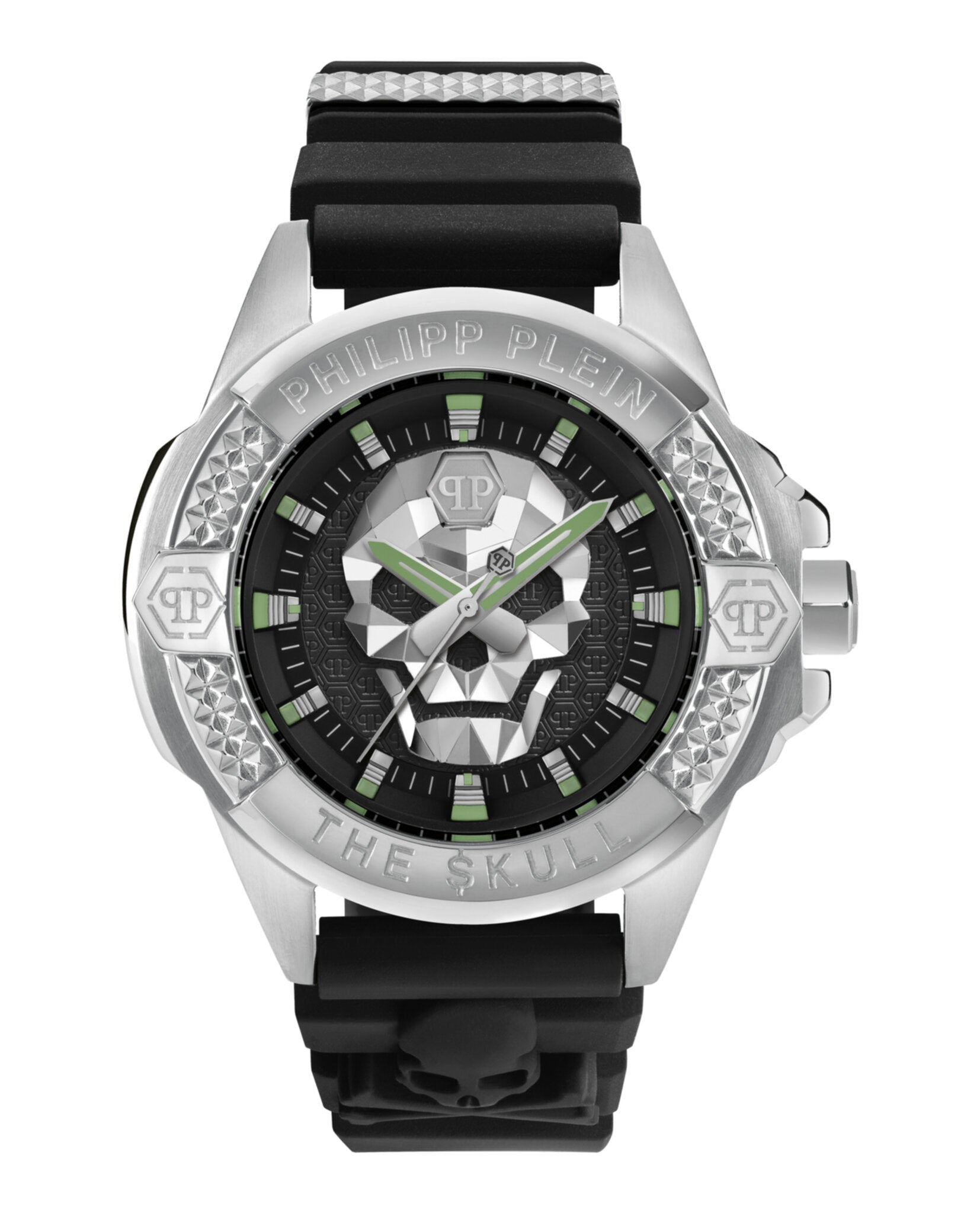 Philipp Plein Mens Stainless Steel 44mm Strap Fashion Watch