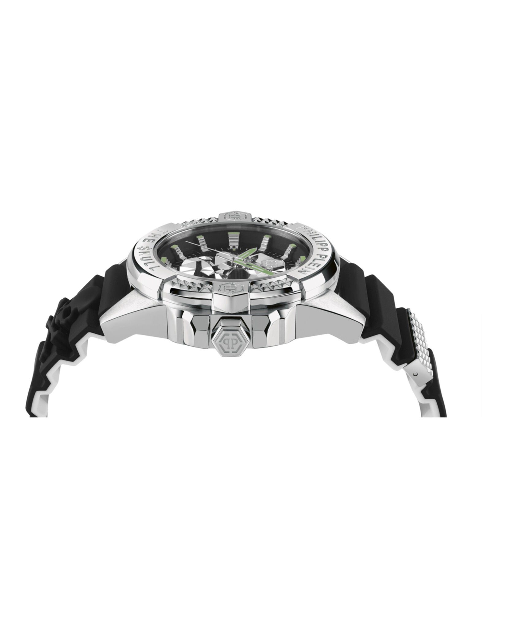 Philipp Plein Mens Stainless Steel 44mm Strap Fashion Watch