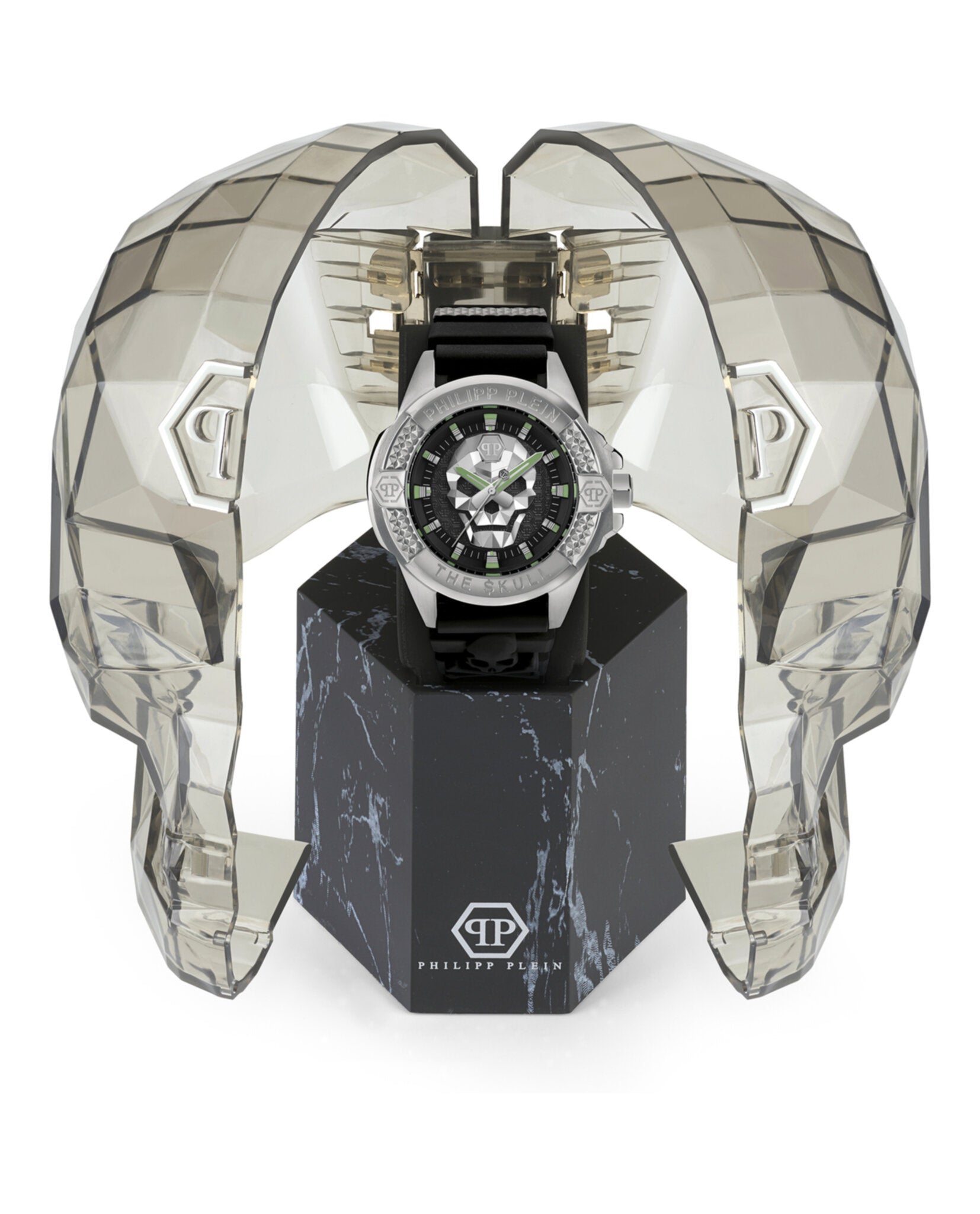 Philipp Plein Mens Stainless Steel 44mm Strap Fashion Watch
