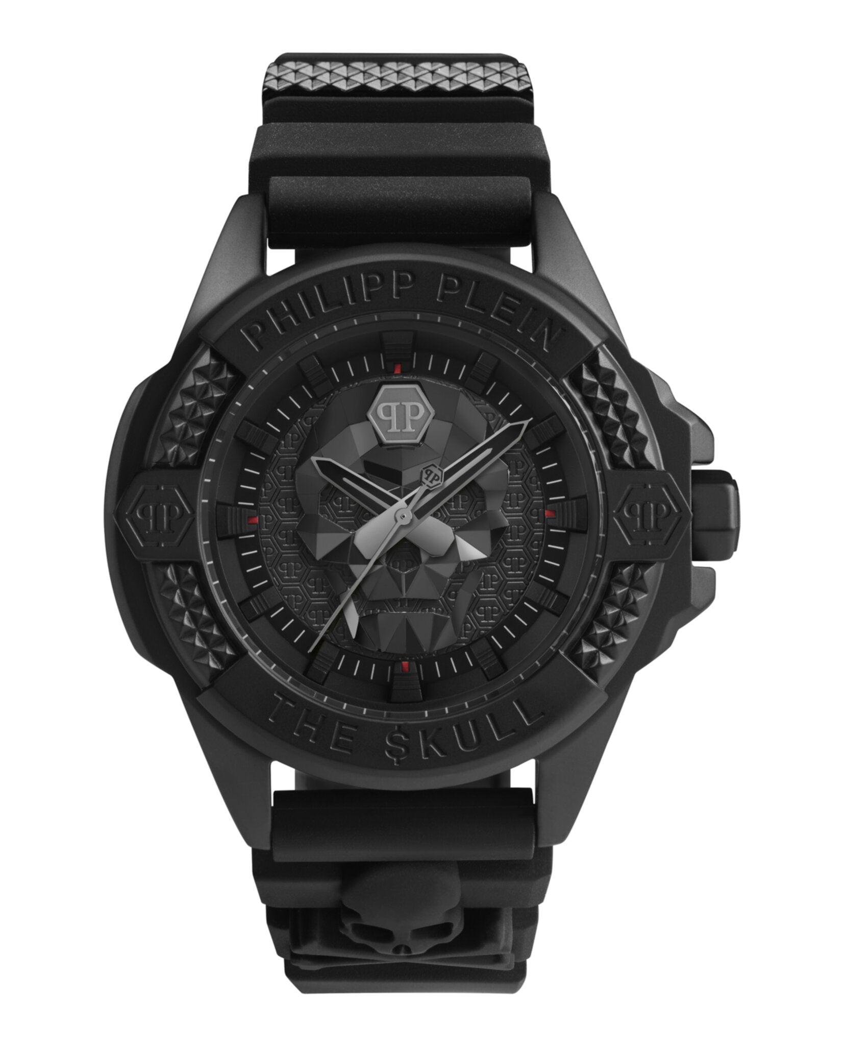 Philipp Plein Mens Black 44mm Strap Fashion Watch