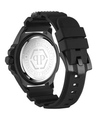 Philipp Plein Mens Black 44mm Strap Fashion Watch