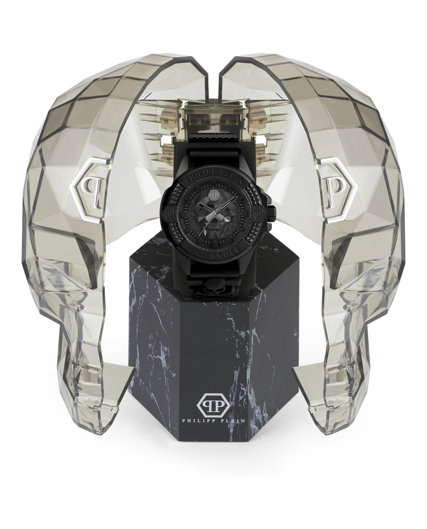 Philipp Plein Mens Black 44mm Strap Fashion Watch