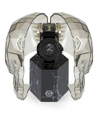 Philipp Plein Mens Black 44mm Strap Fashion Watch