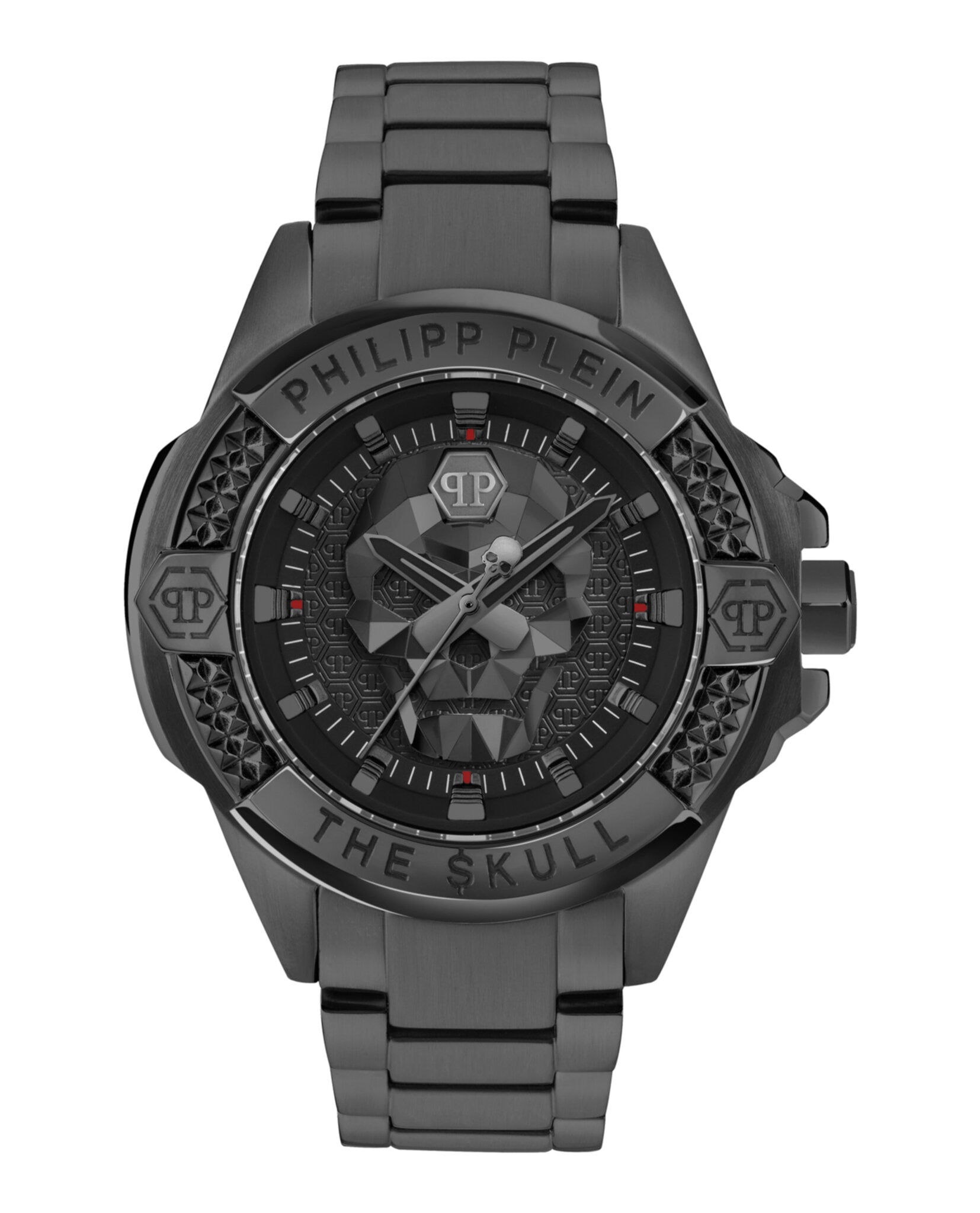 Philipp Plein Mens Black 44mm Bracelet Fashion Watch