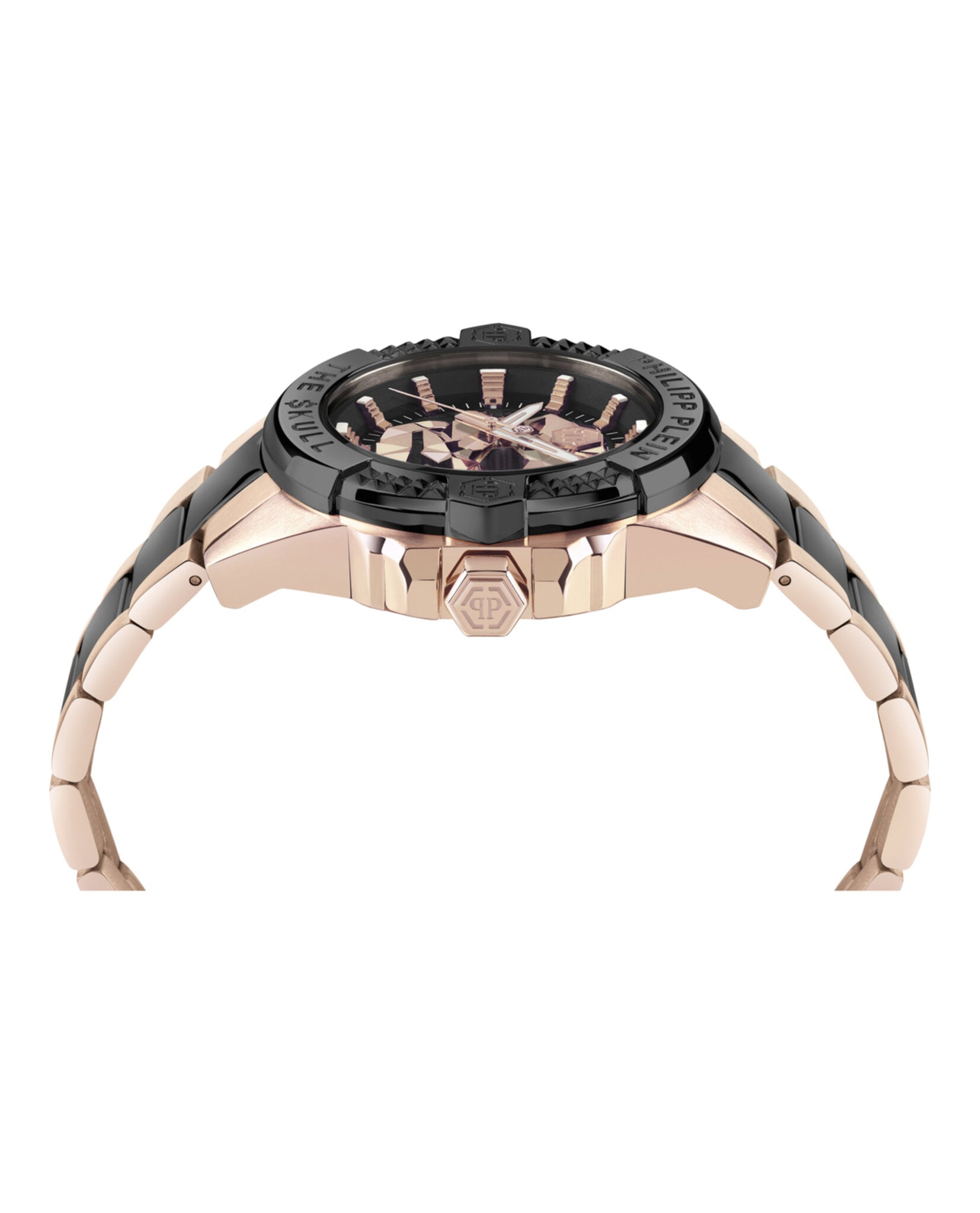 Philipp Plein Mens  Two Tone 44mm Bracelet Fashion Watch