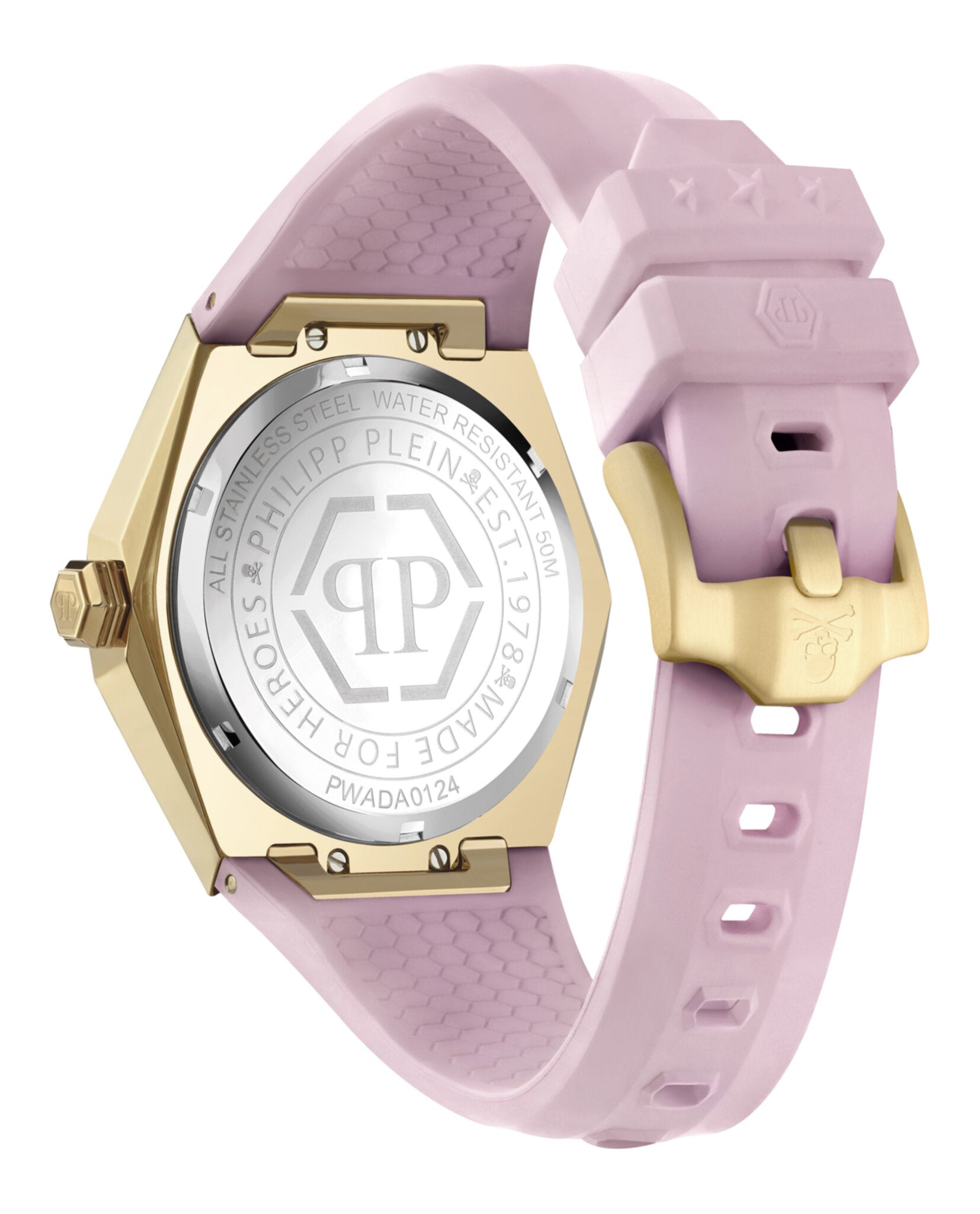 Philipp Plein Womens Gold 40mm Strap Fashion Watch