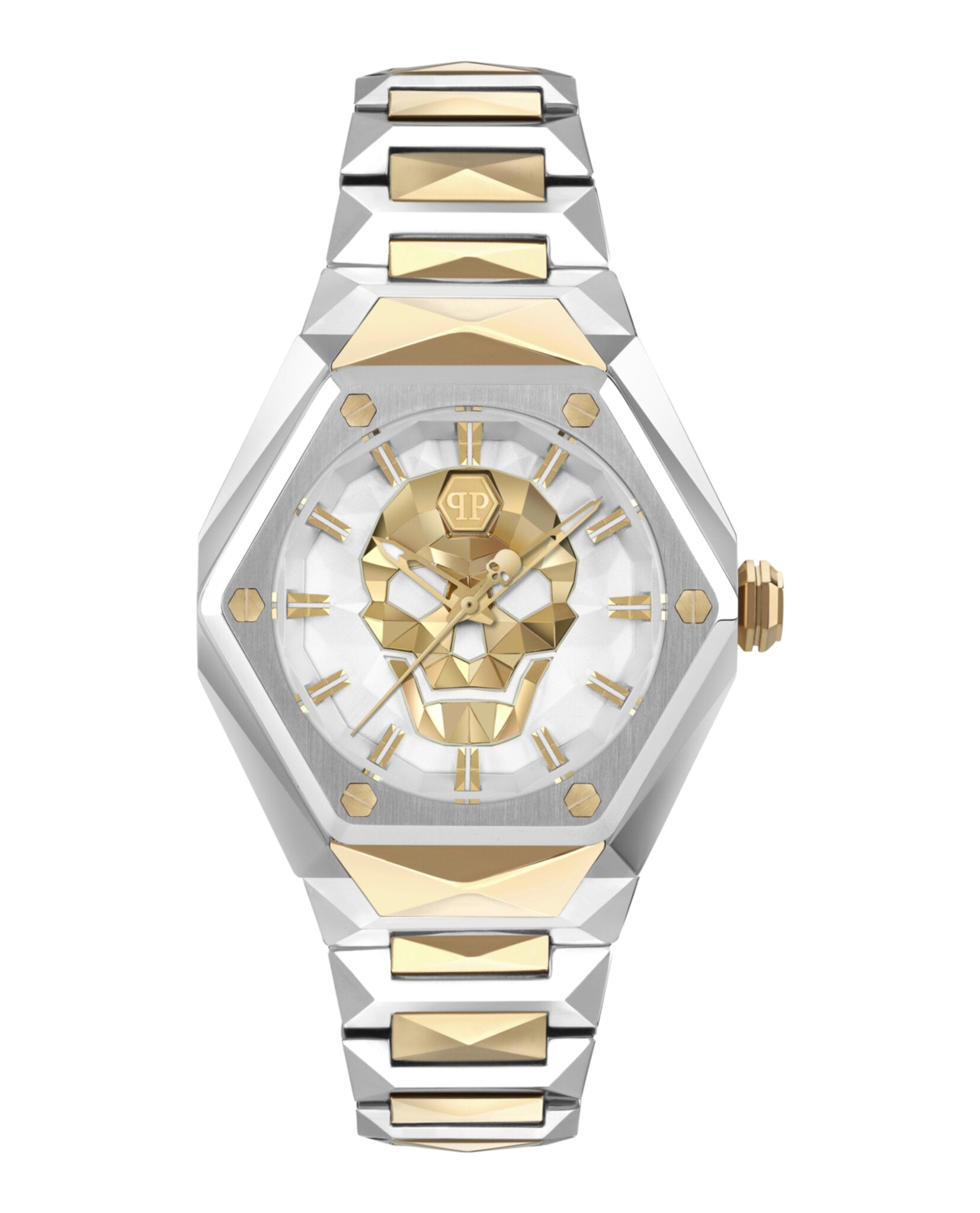 Philipp Plein Womens Two Tone 40mm Bracelet Fashion Watch
