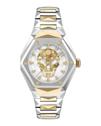 Philipp Plein Womens Two Tone 40mm Bracelet Fashion Watch