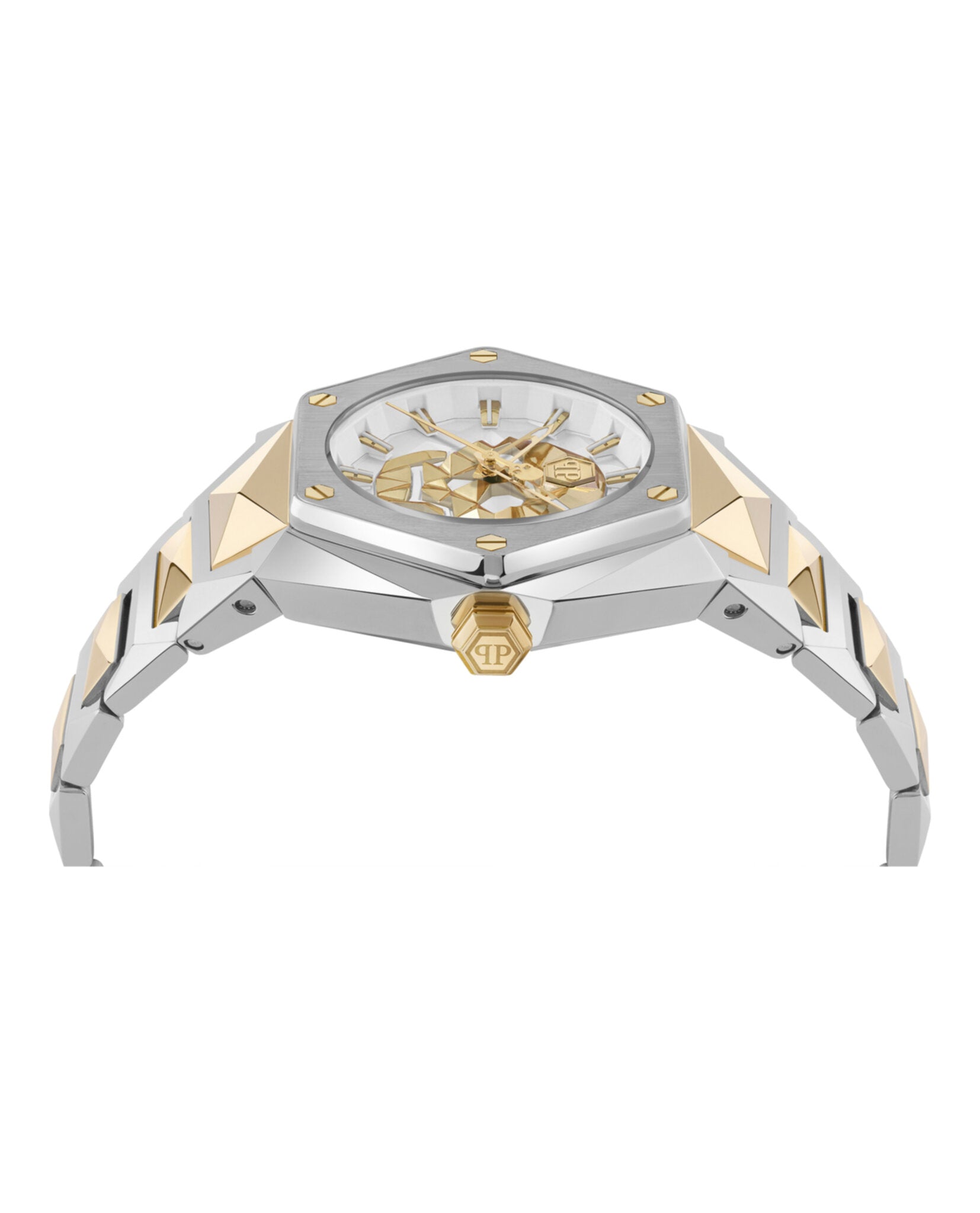 Philipp Plein Womens Two Tone 40mm Bracelet Fashion Watch
