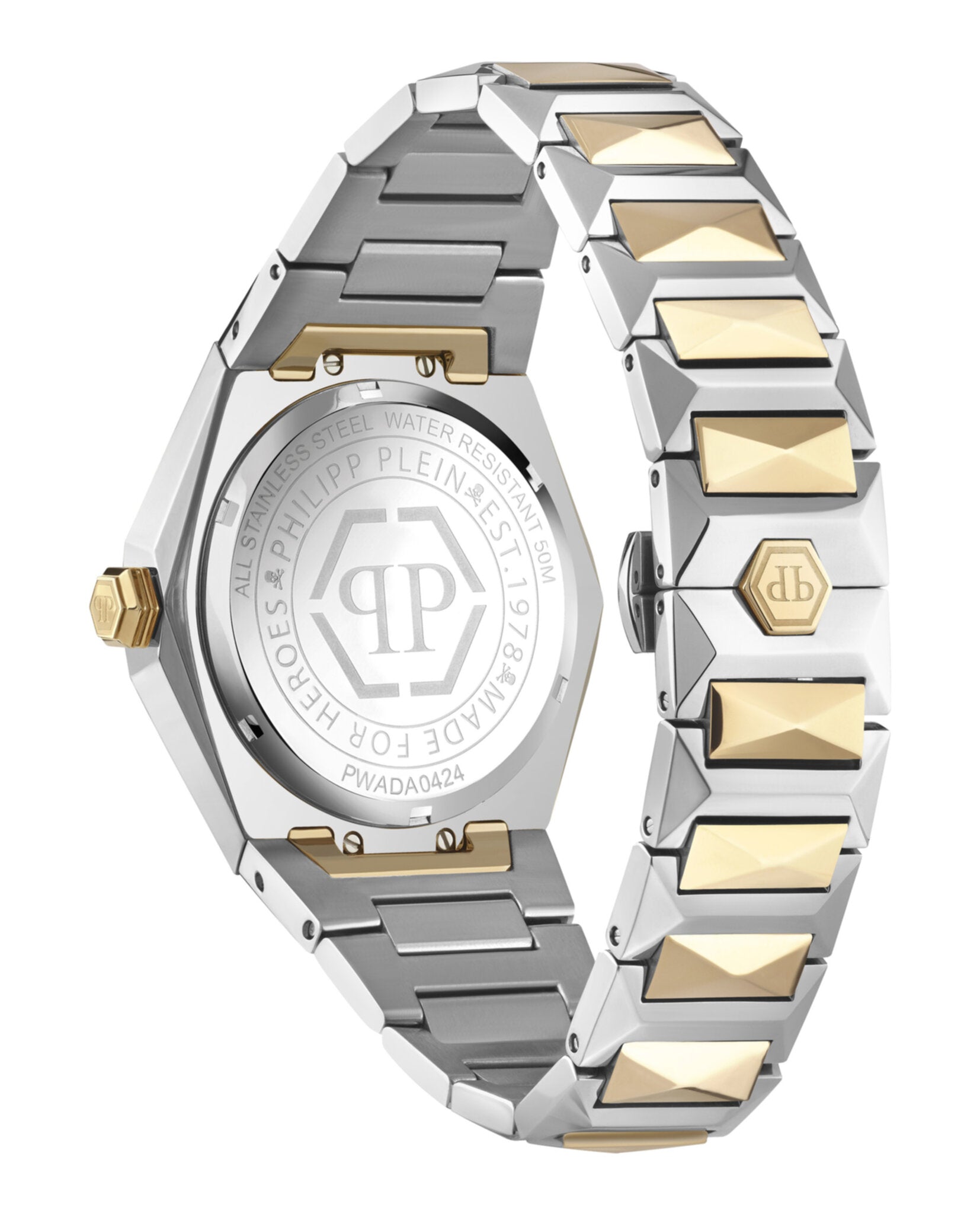 Philipp Plein Womens Two Tone 40mm Bracelet Fashion Watch