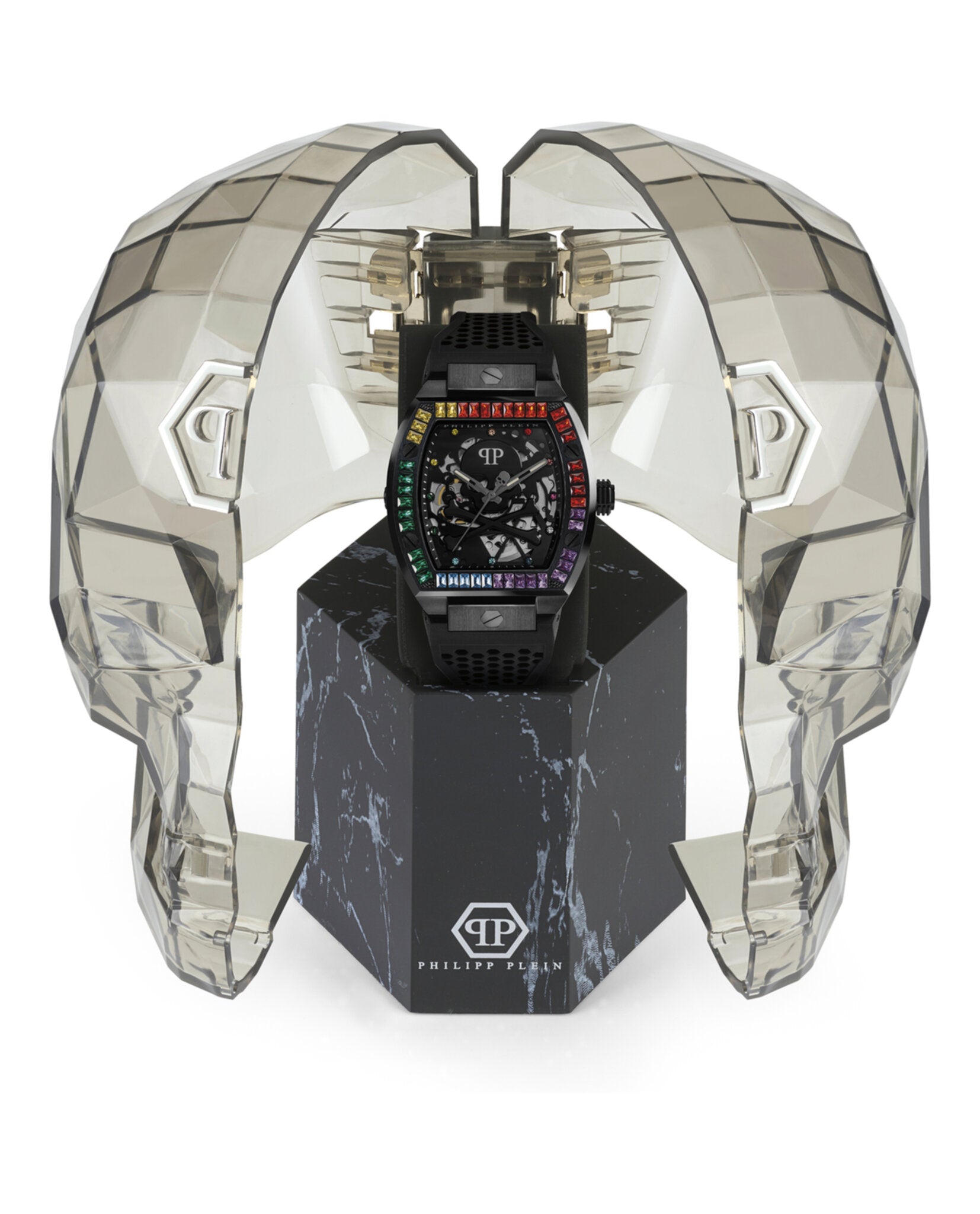 Philipp Plein Mens The $keleton 44mm Strap Fashion Watch