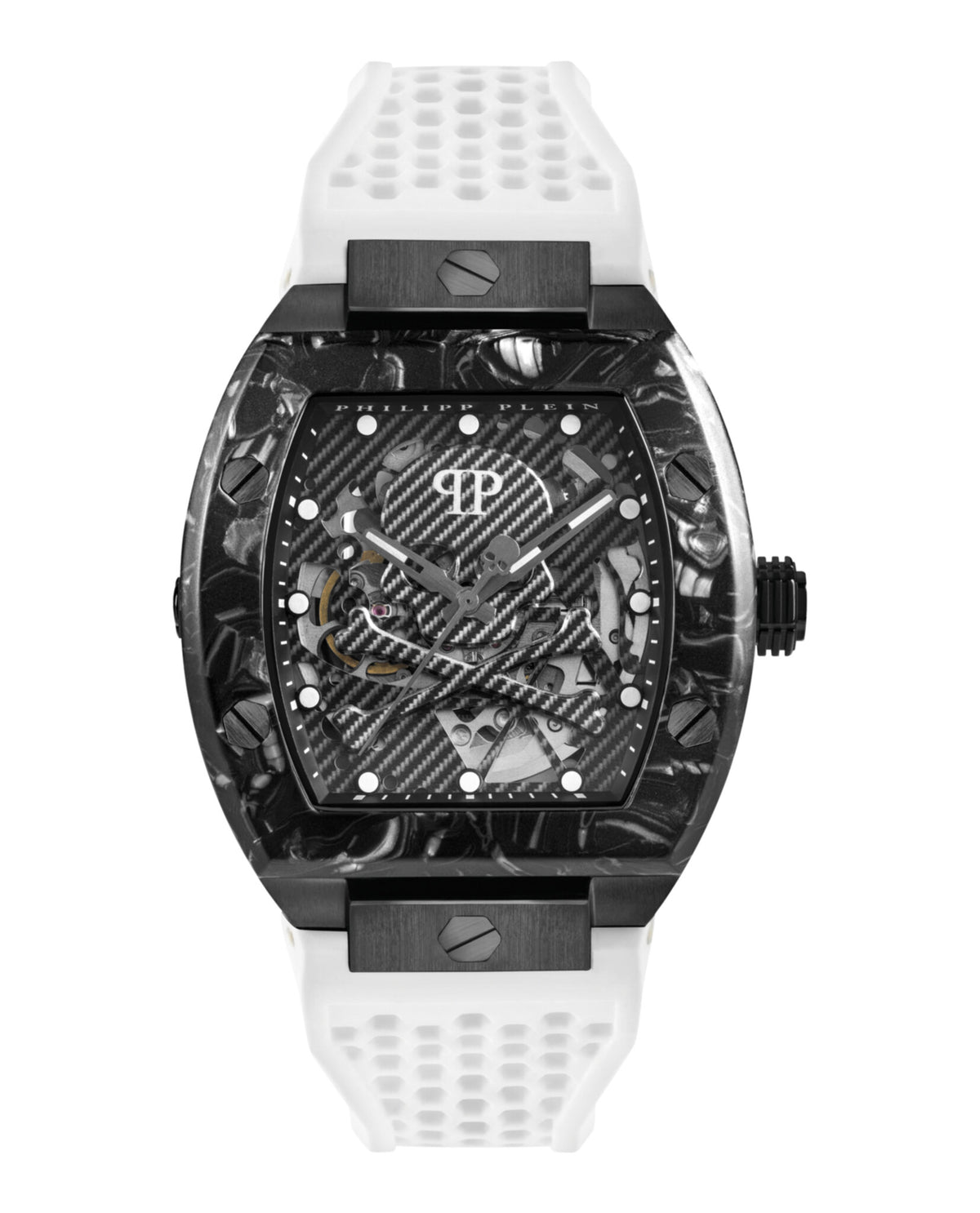 Philipp Plein Philipp Plein Mens  White 44mm Strap Fashion Watch