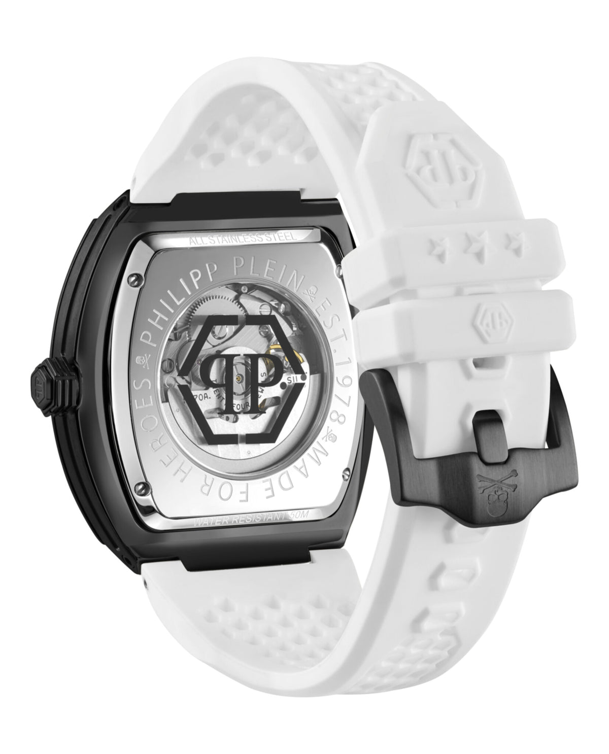 Philipp Plein Philipp Plein Mens  White 44mm Strap Fashion Watch