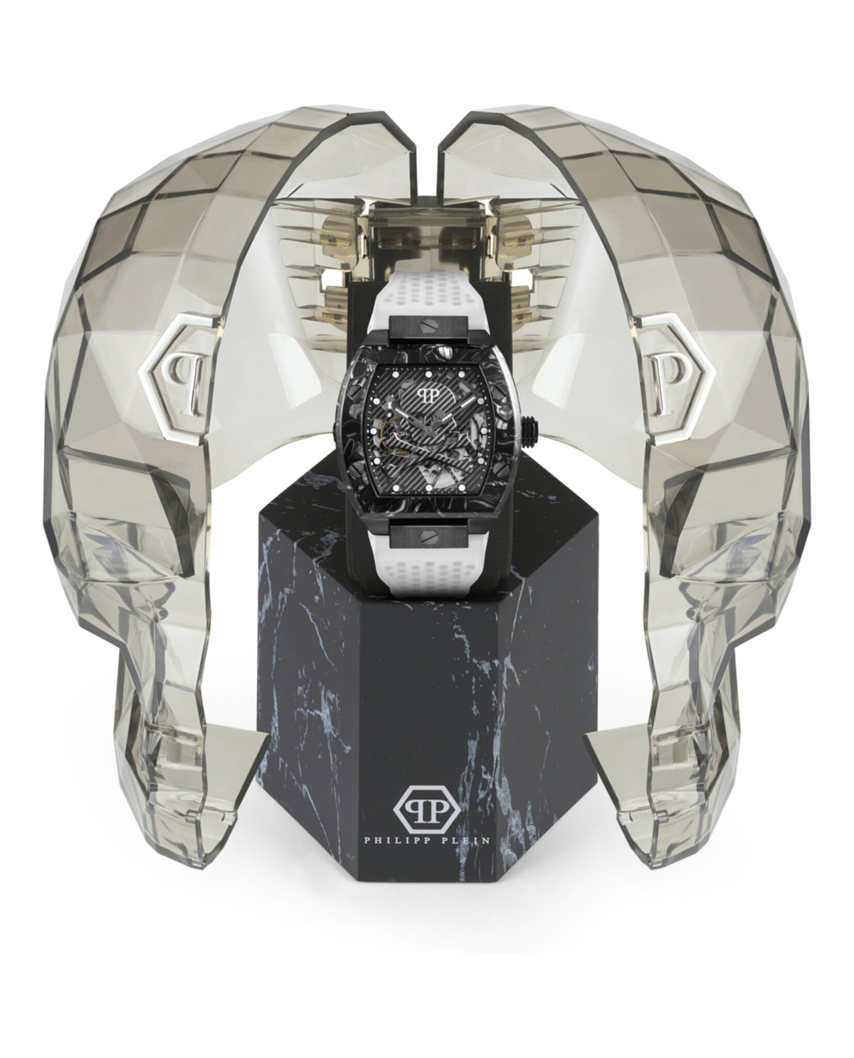 Philipp Plein Philipp Plein Mens  White 44mm Strap Fashion Watch
