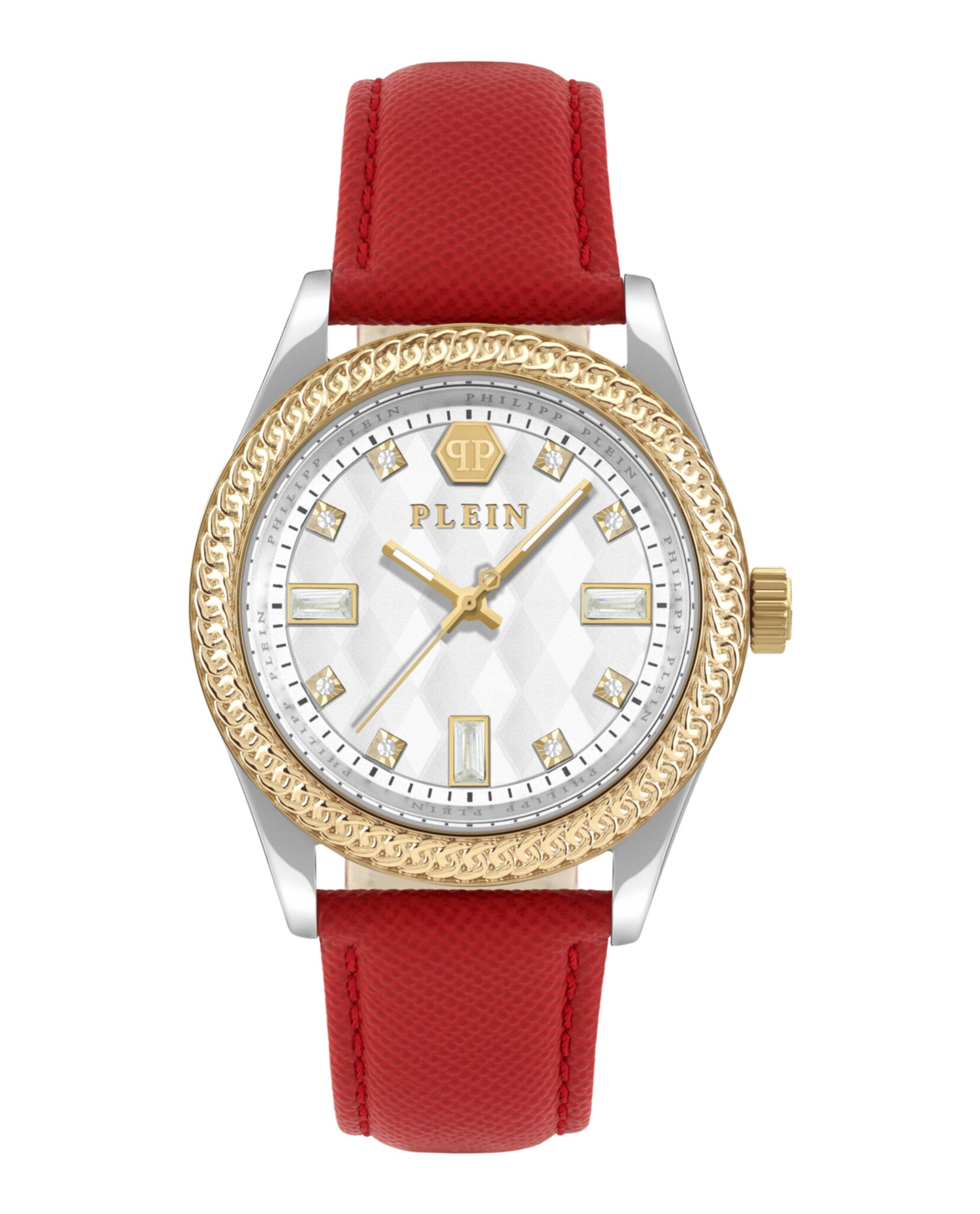 Philipp Plein Womens Two Tone 38mm Strap Fashion Watch