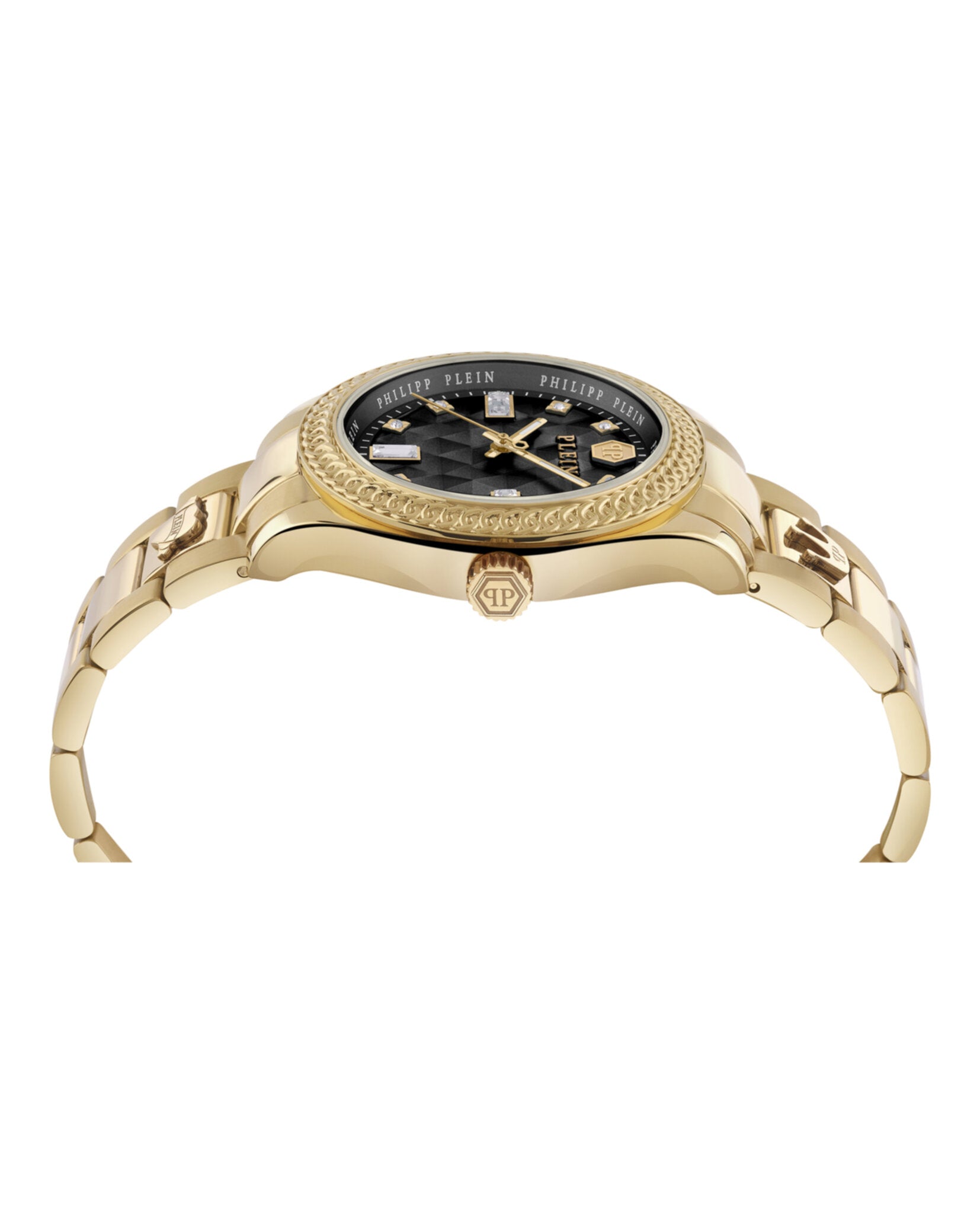 Philipp Plein Womens Gold 38mm Bracelet Fashion Watch