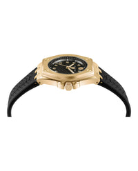 Philipp Plein Womens IP Yellow Gold 38mm Strap Fashion Watch