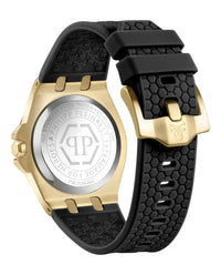 Philipp Plein Womens IP Yellow Gold 38mm Strap Fashion Watch